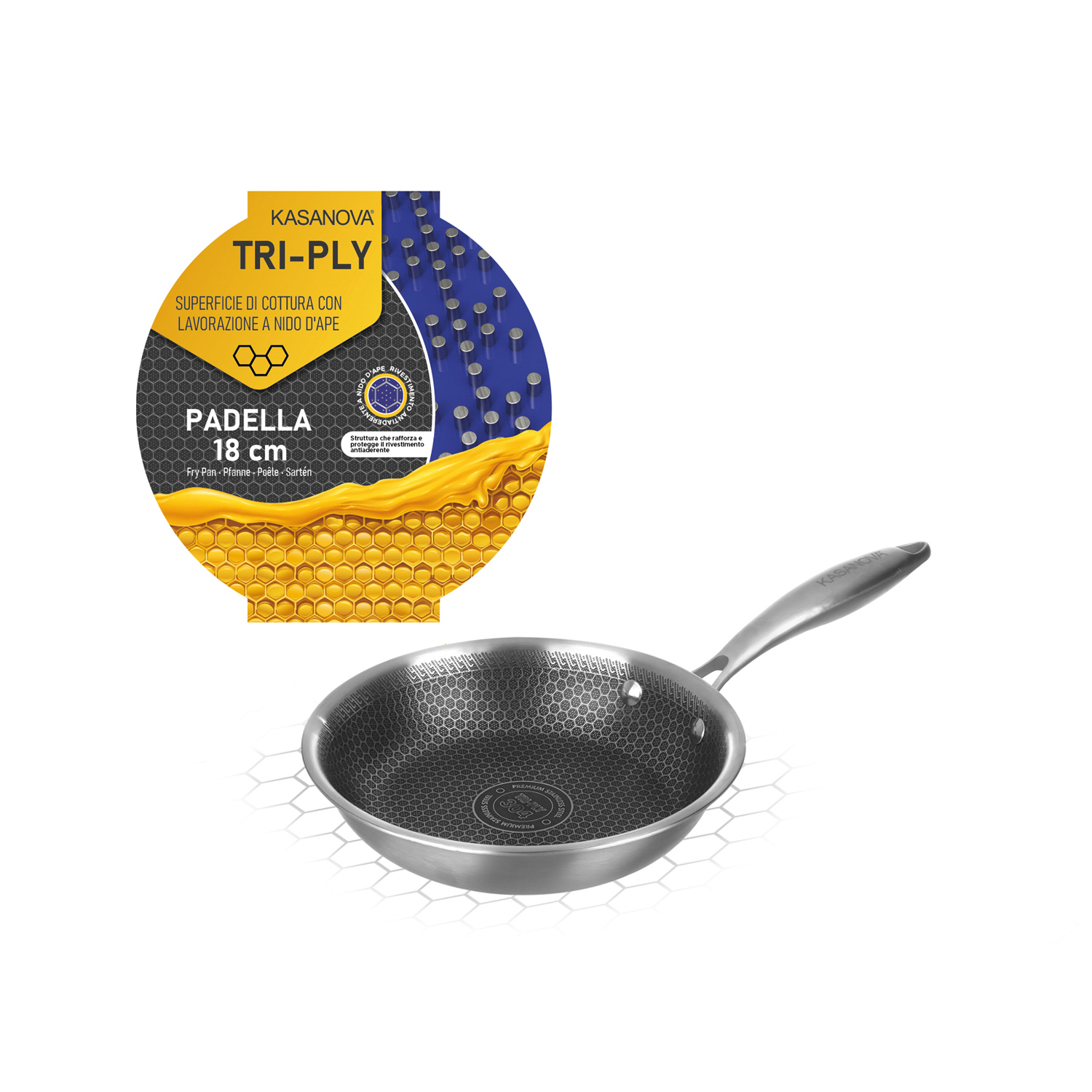 Padella 20 cm a 3 strati Tri - ply