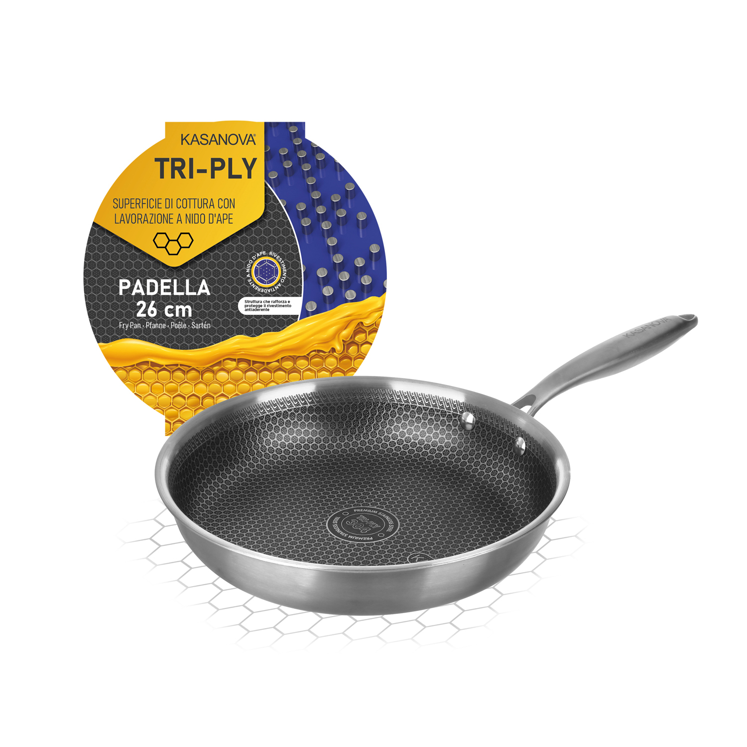 Padella 26 cm a 3 strati Tri - ply