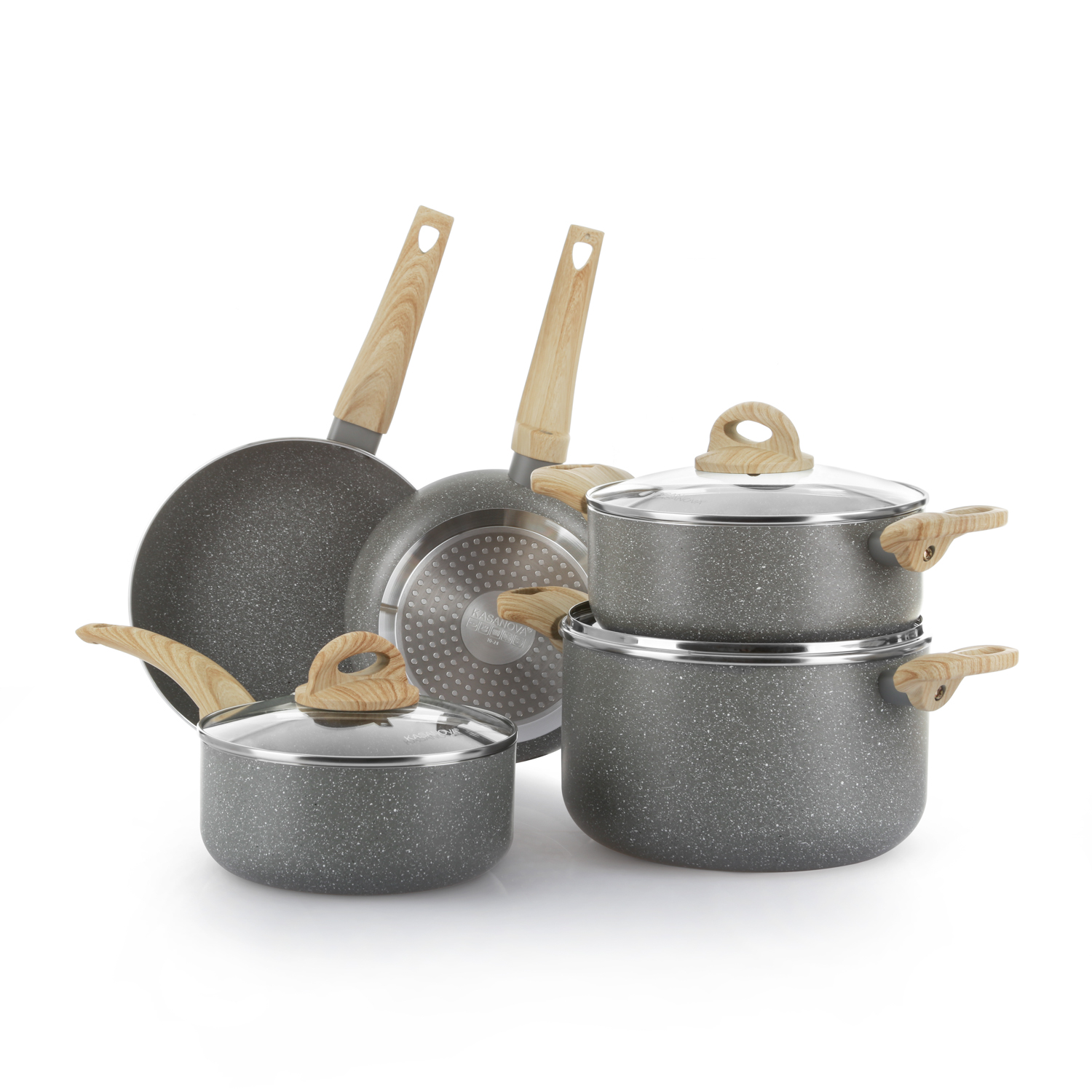 Batteria pentole 8 pezzi Mrs Wood