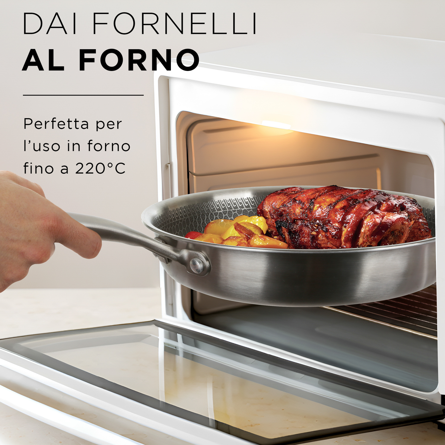 KASANOVA Batteria di pentole TRI-PLY Acciaio, Antiaderenti, Induzione - Foto 27 di 36