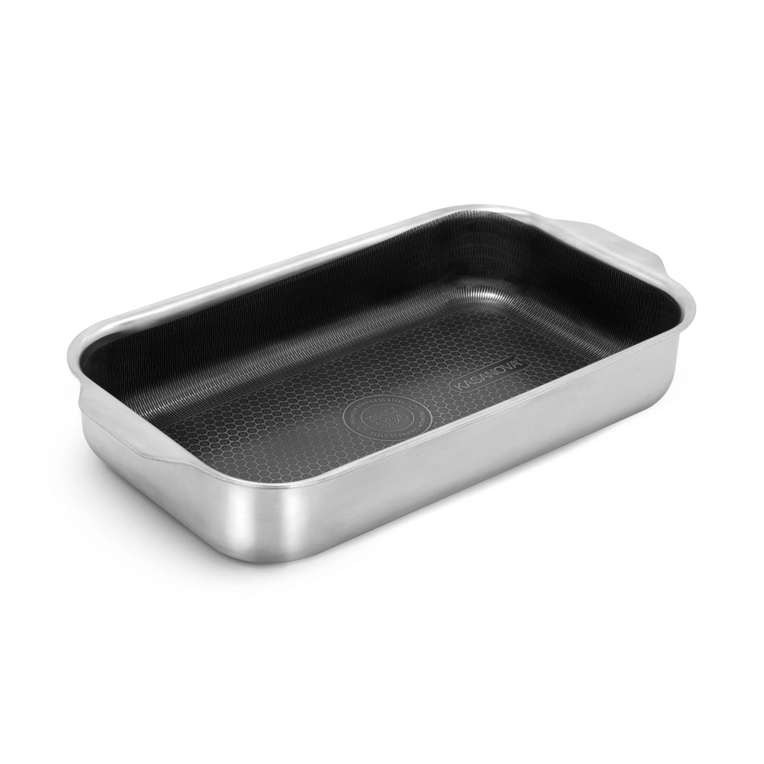 Teglia 30x16x6 cm per forno e piano cottura Tri - Ply