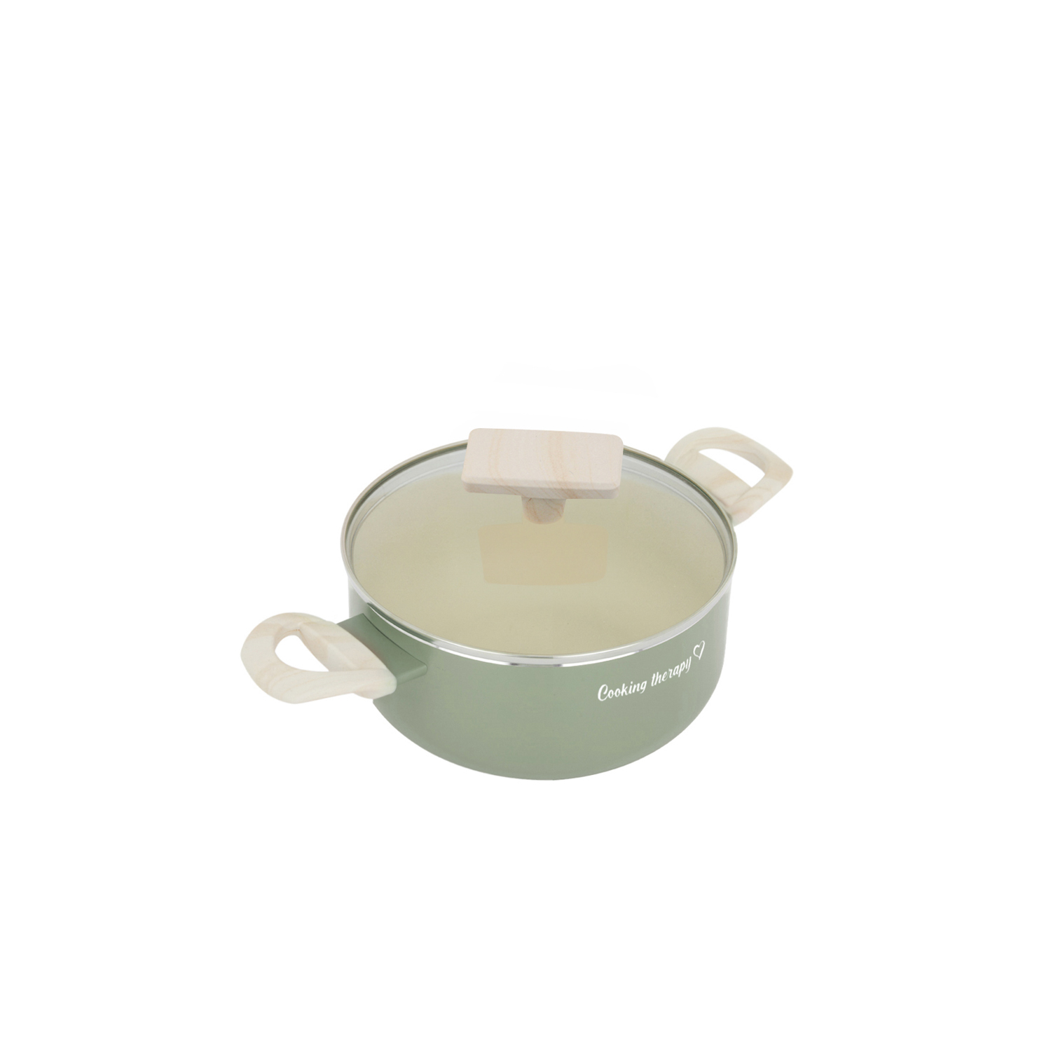 Mini casseruola 16 cm avocado Cooking Therapy con coperchio