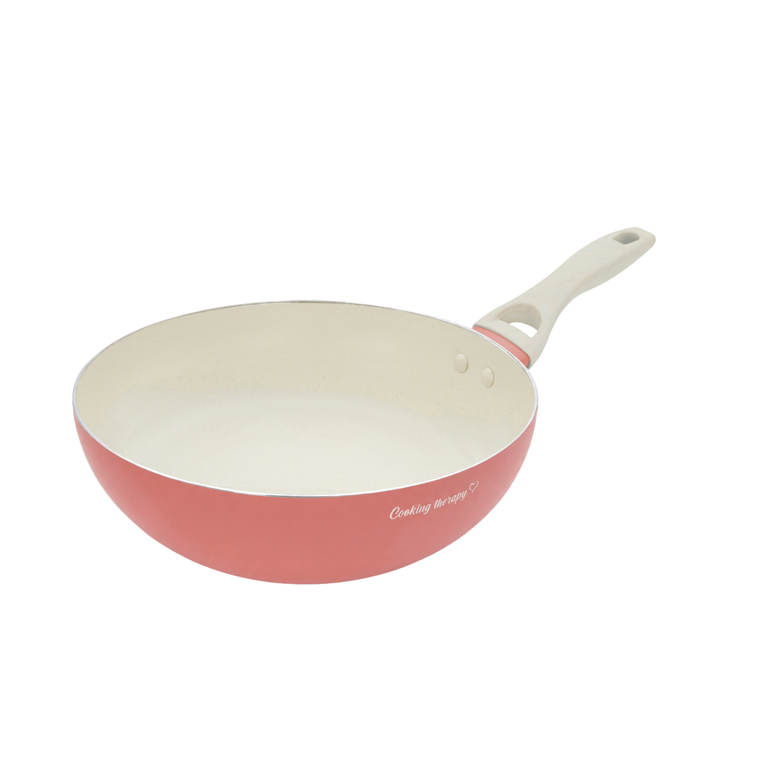 Wok 28 cm corallo Cooking Therapy