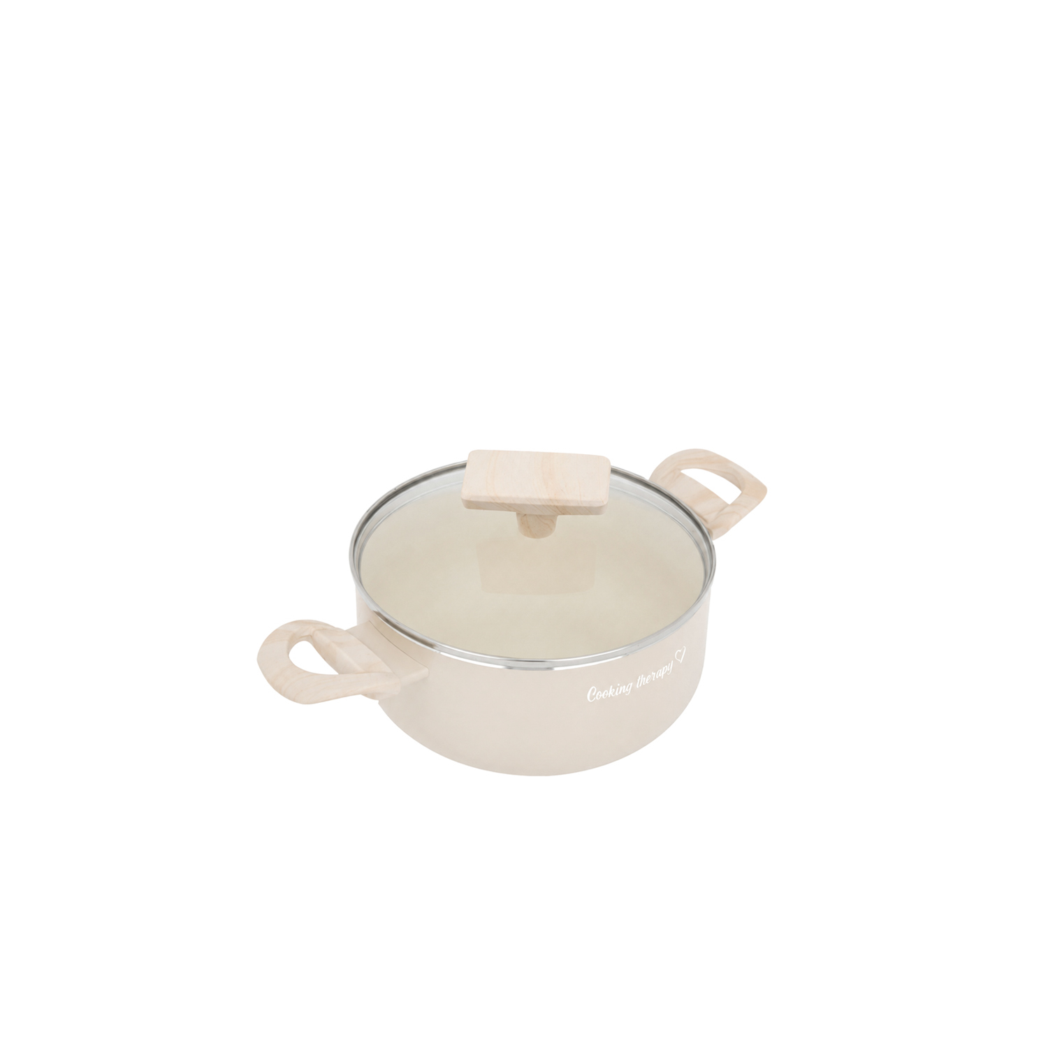 Mini casseruola 12 cm sabbia Cooking Therapy con coperchio