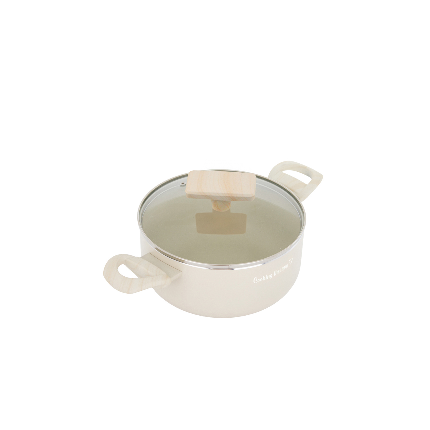Mini casseruola 14 cm sabbia Cooking Therapy con coperchio