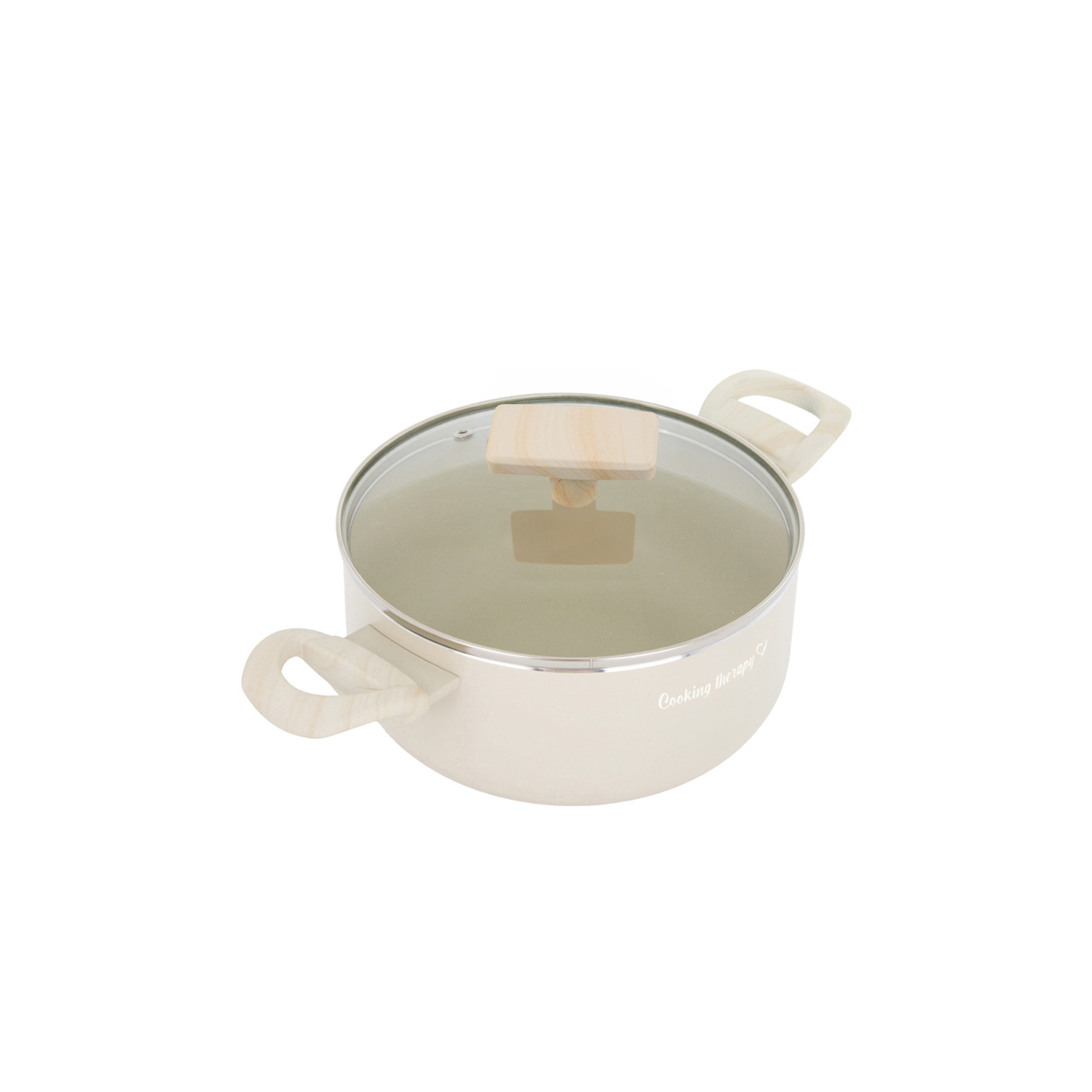 Mini casseruola 16 cm sabbia Cooking Therapy con coperchio