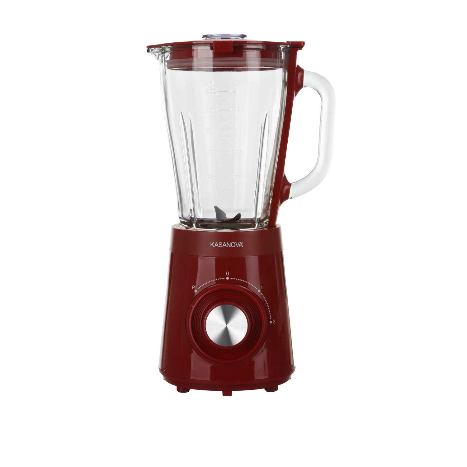 Frullatore con brocca in vetro 1,5 L rosso