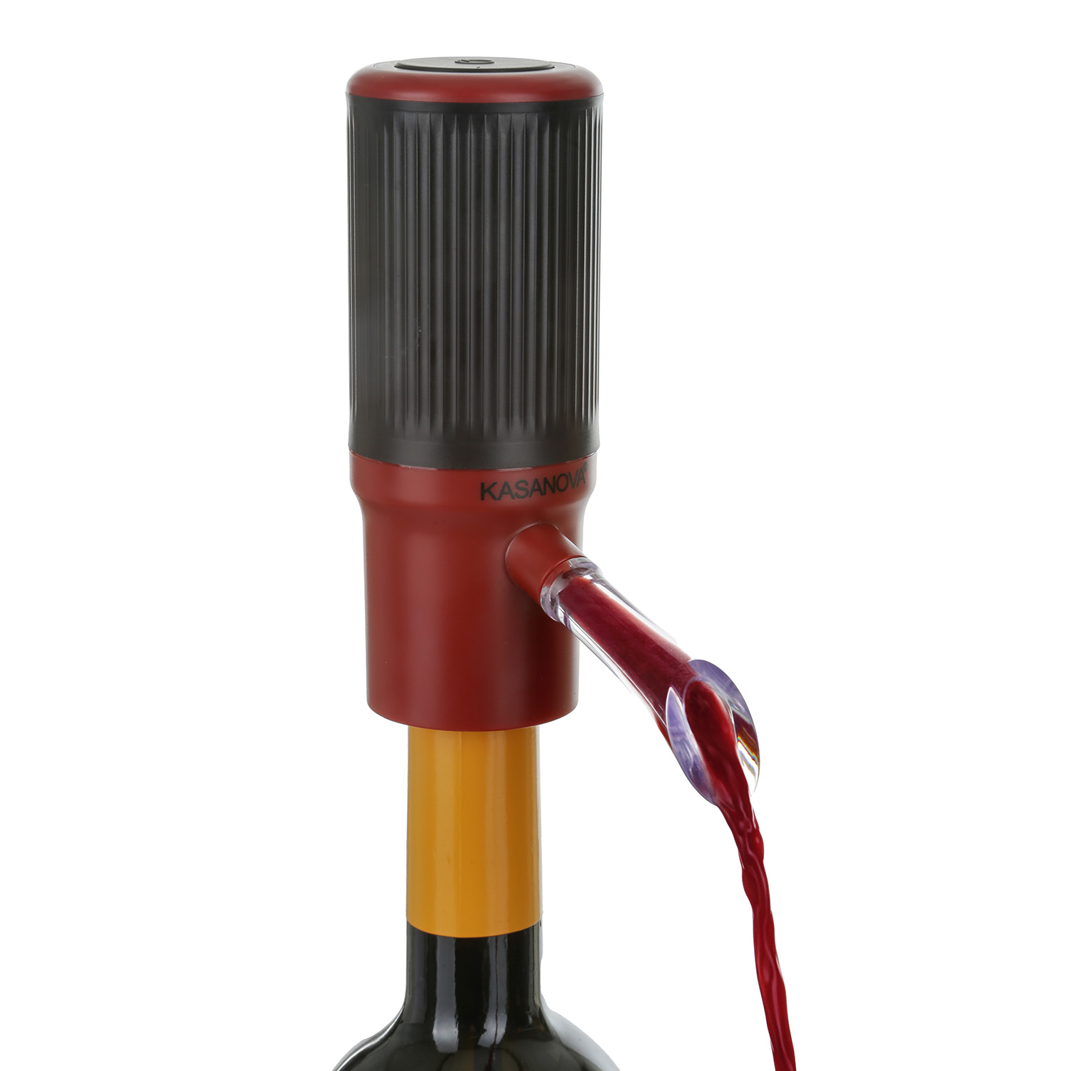 Aeratore ricaricabile per vino con beccuccio