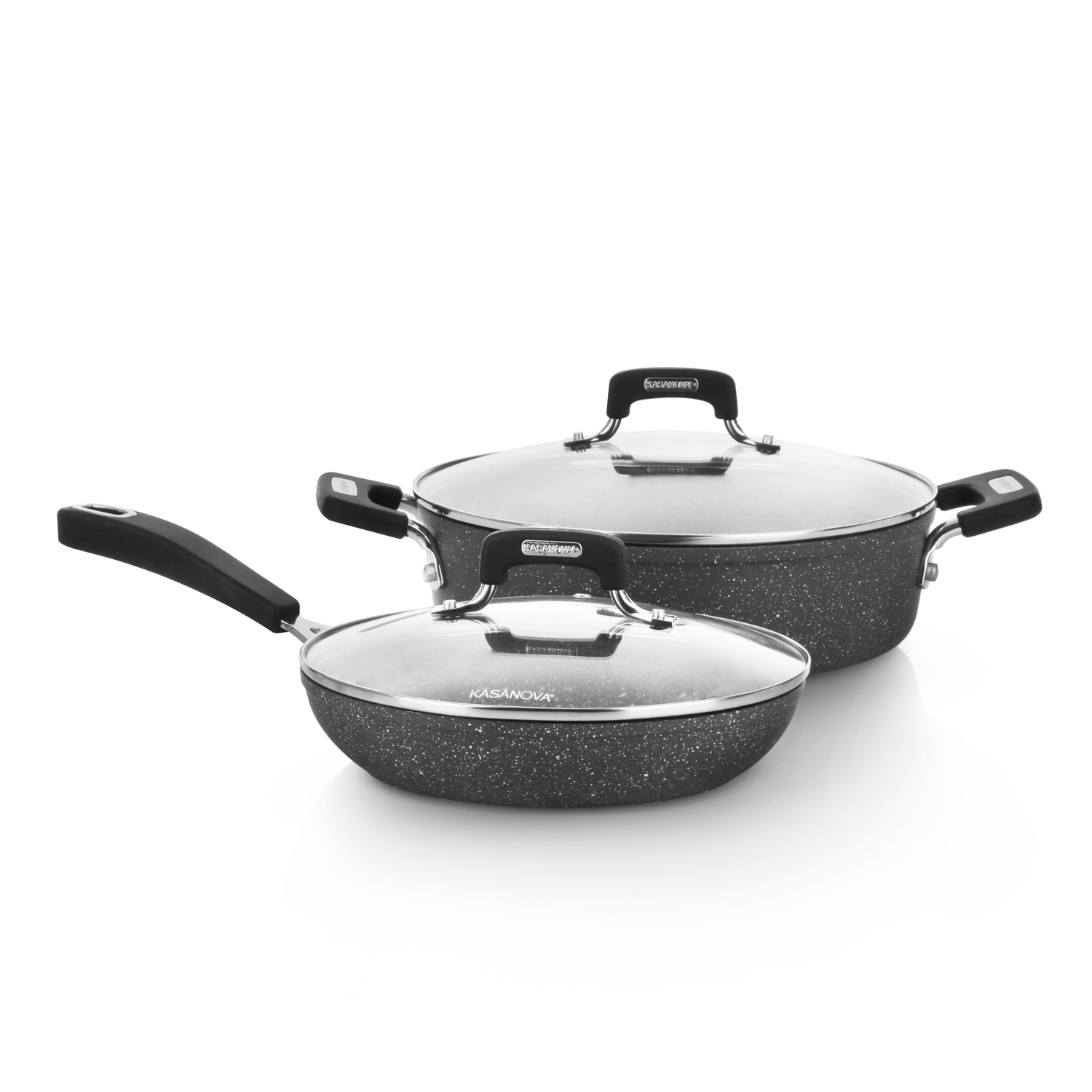 Batteria pentole induzione 4 pezzi New Petra Dark