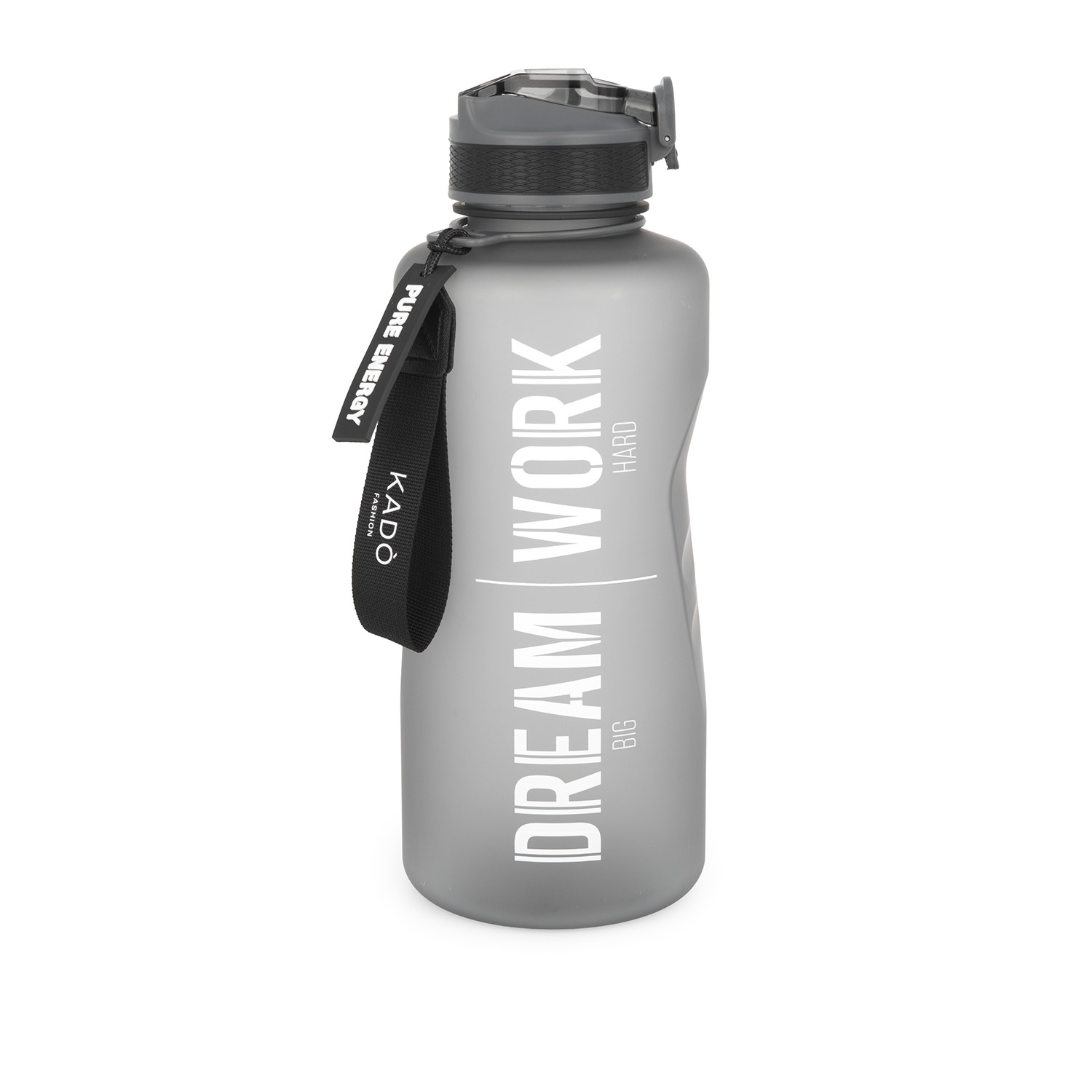 Borraccia scritta motivazionale 2,2 L nero Bold Collection