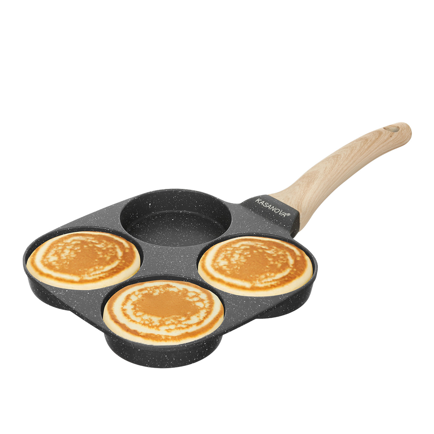 Padella 4 pancake 9 cm grigio