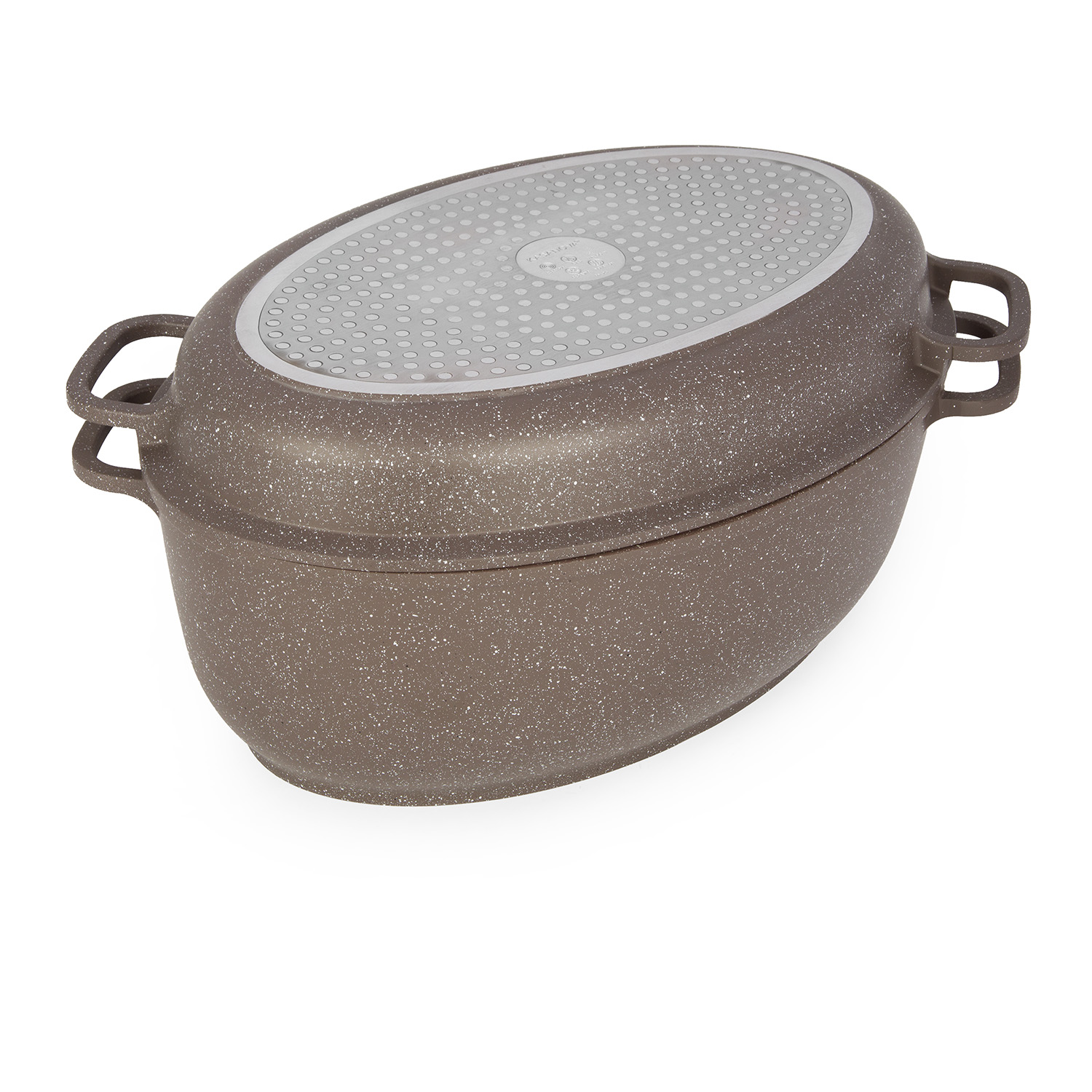 Rostiera ovale 38x26 cm I Giganti design marrone