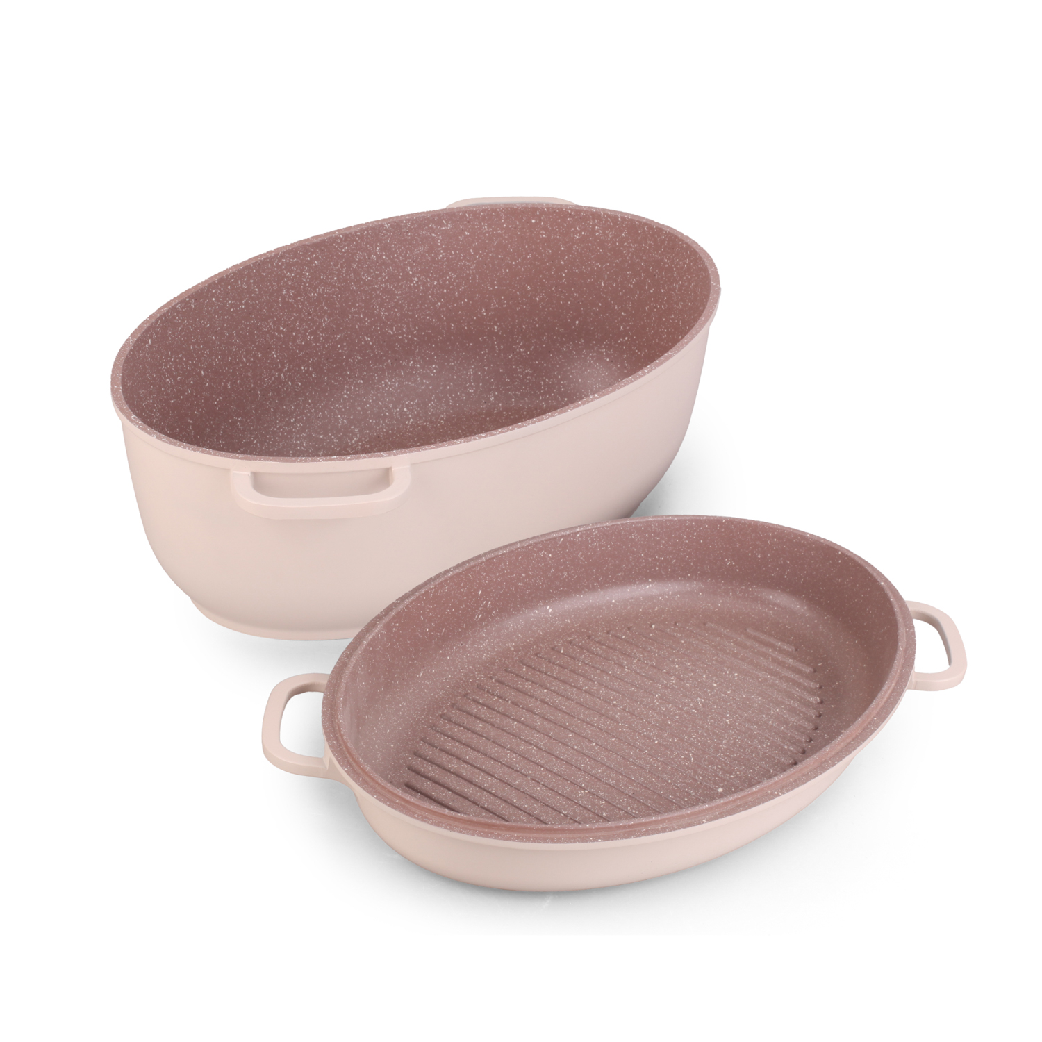 Rostiera ovale 38x26 cm I Giganti taupe