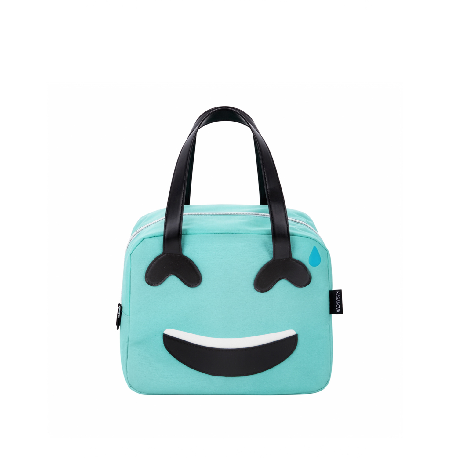 Borsa termica impermeabile 6,5 L azzurro sorriso con manici