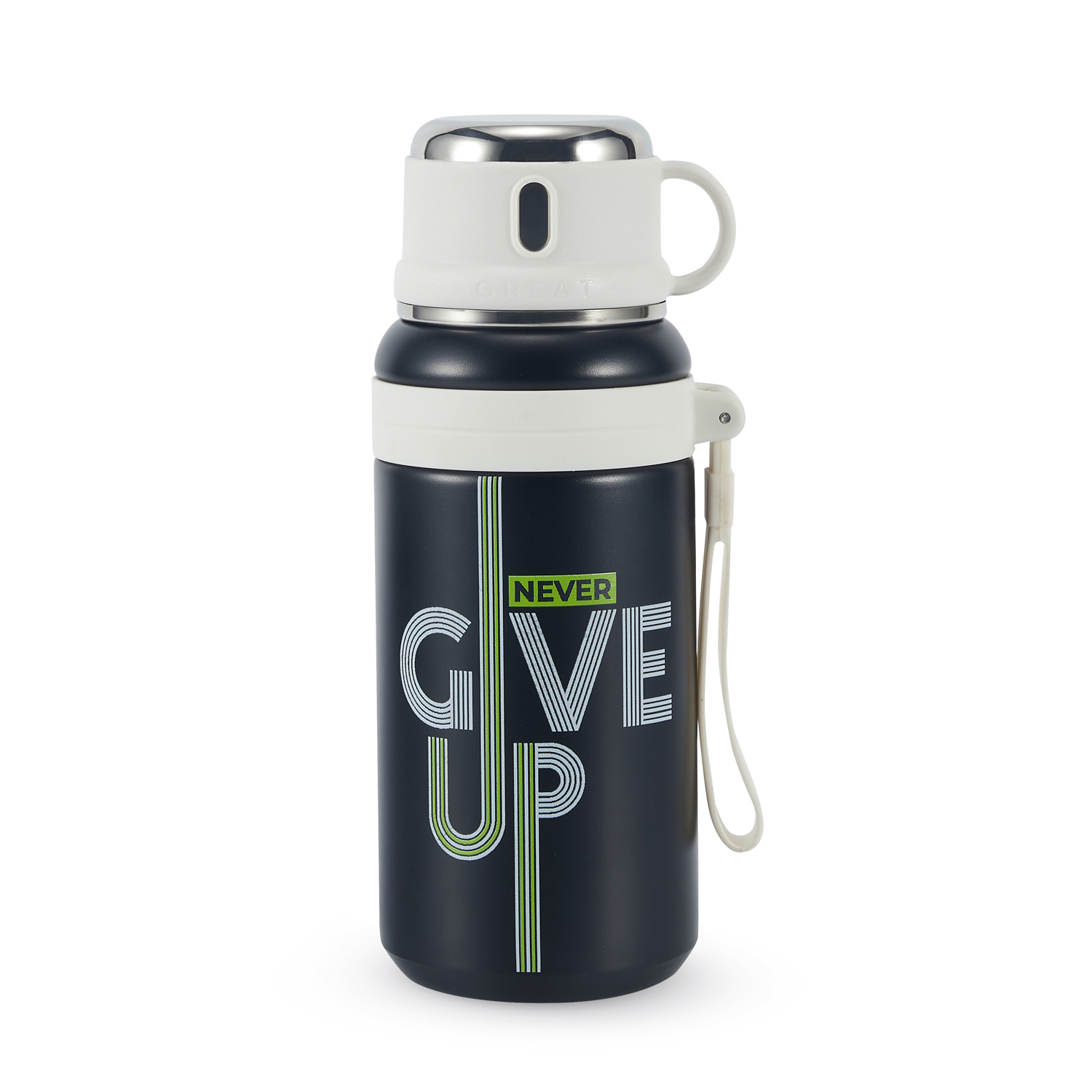 Thermos 600 ml Moty Collection nero bianco