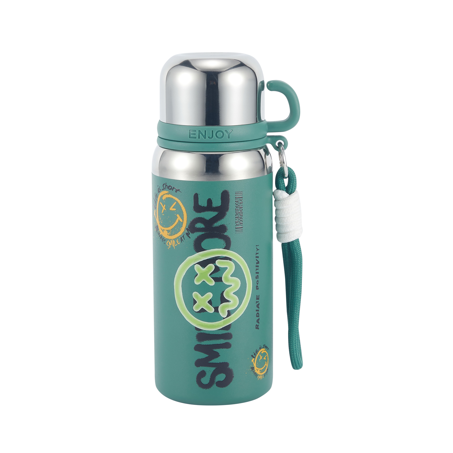 Thermos 470 ml Smile Collection verde