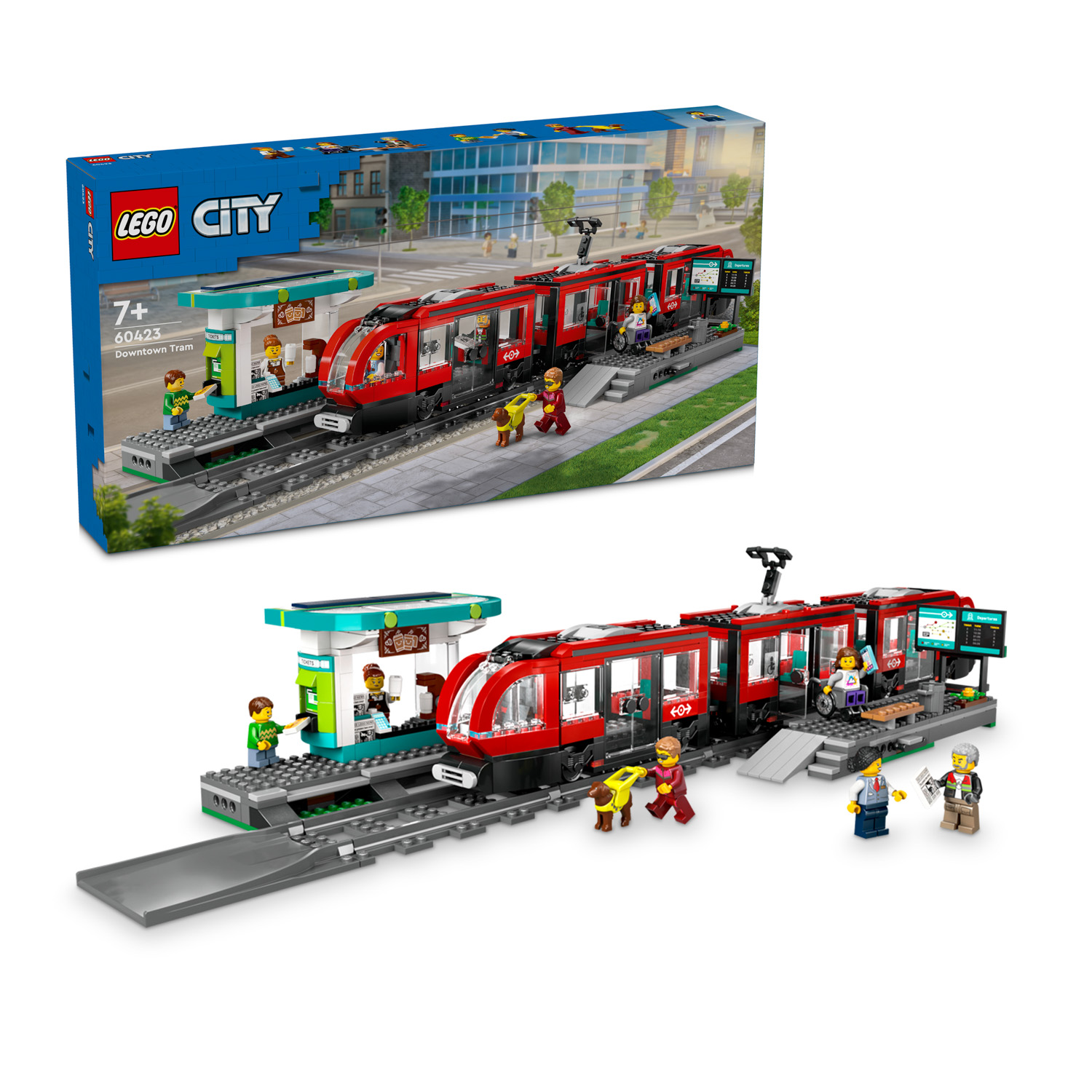 Tram e fermata del tram Lego City