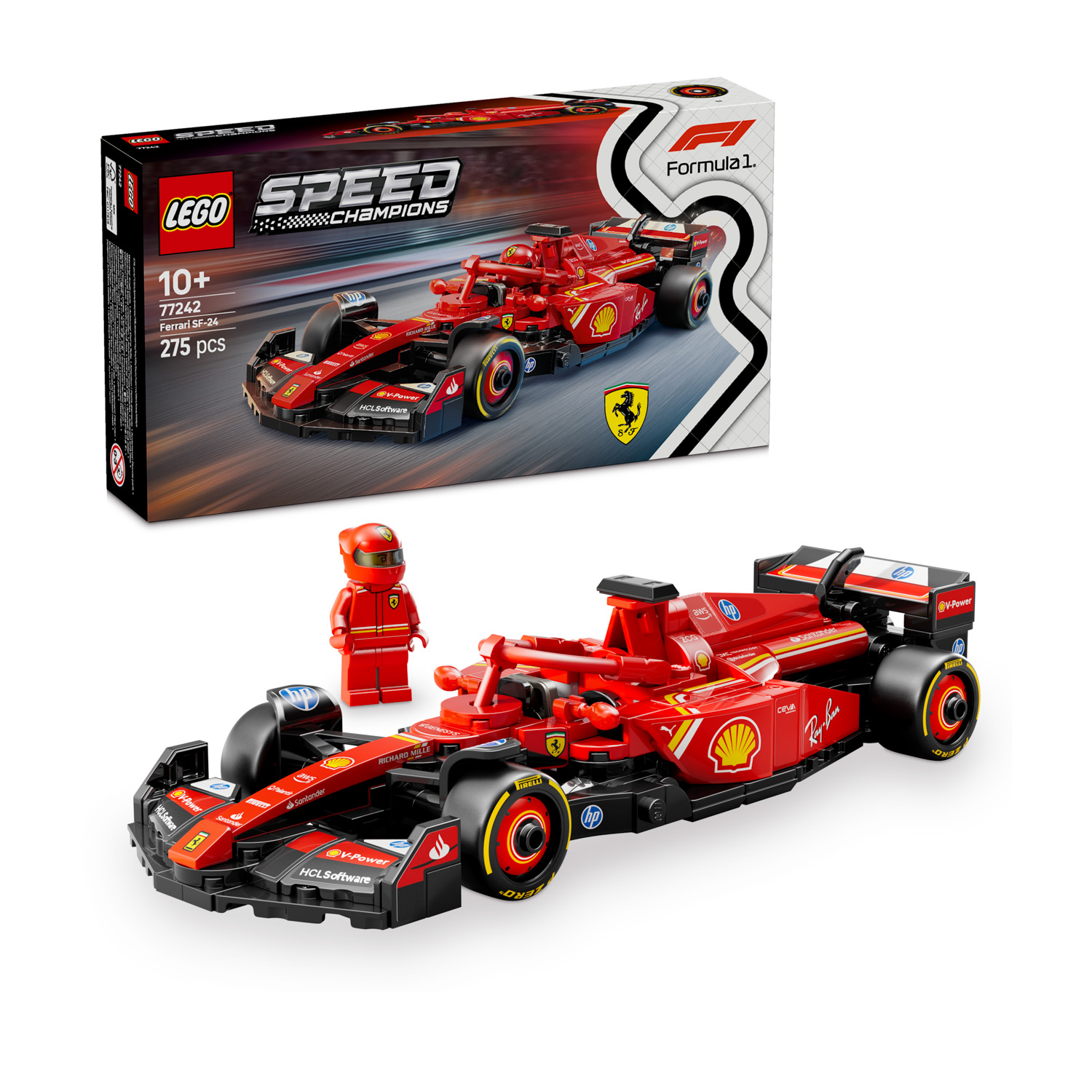 Auto da corsa F1 Ferrari SF 24 - Lego Speed Champions