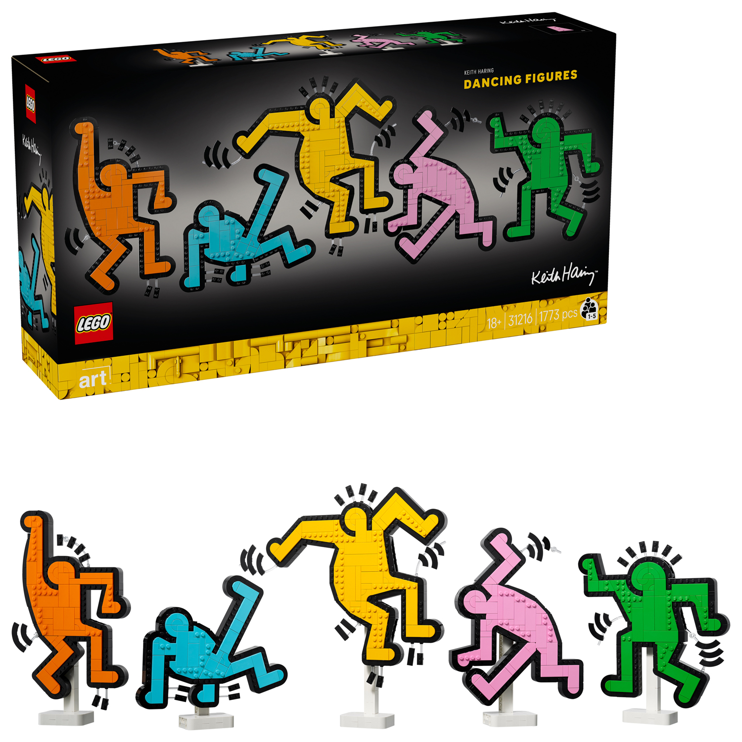 Keith Haring Figure danzanti Lego Art