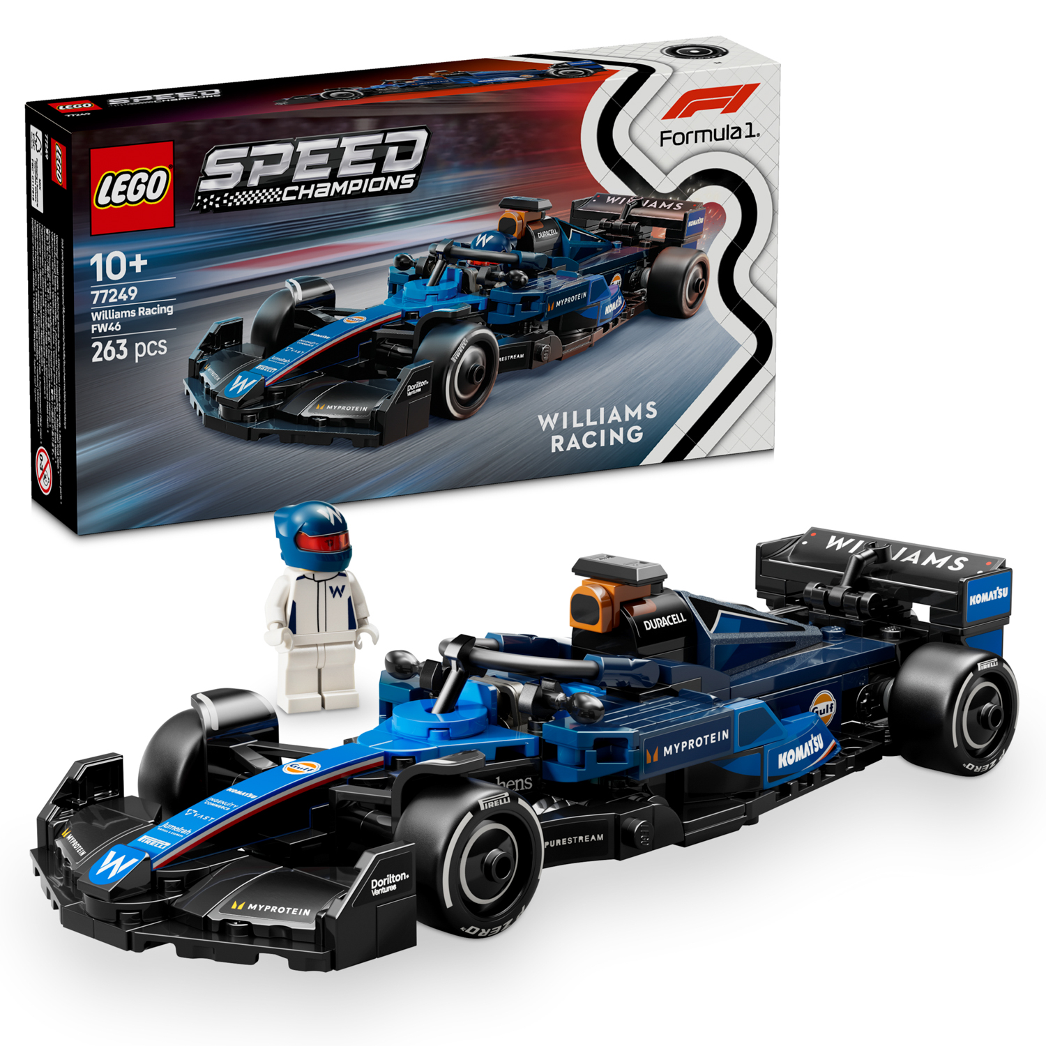 Auto da corsa F1 Williams Racing FW46 Lego Speed Champions