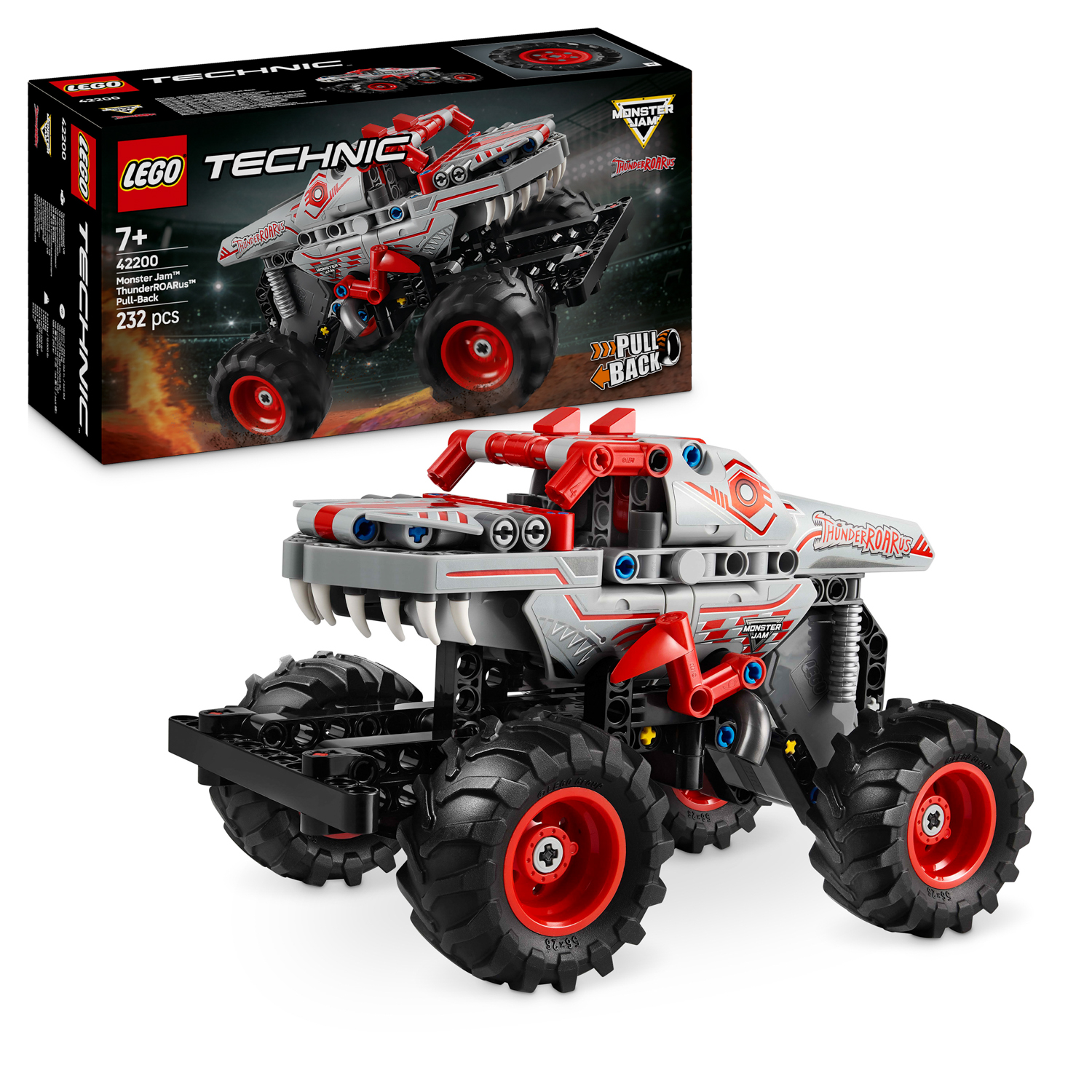 Pullback Monster Jam ThunderROARus Lego Technic