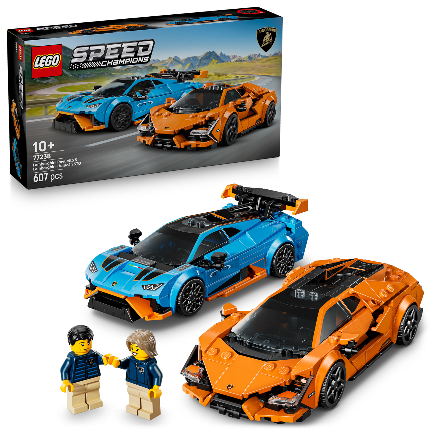 Lamborghini Revuelto e Huracán STO Lego Speed Champions