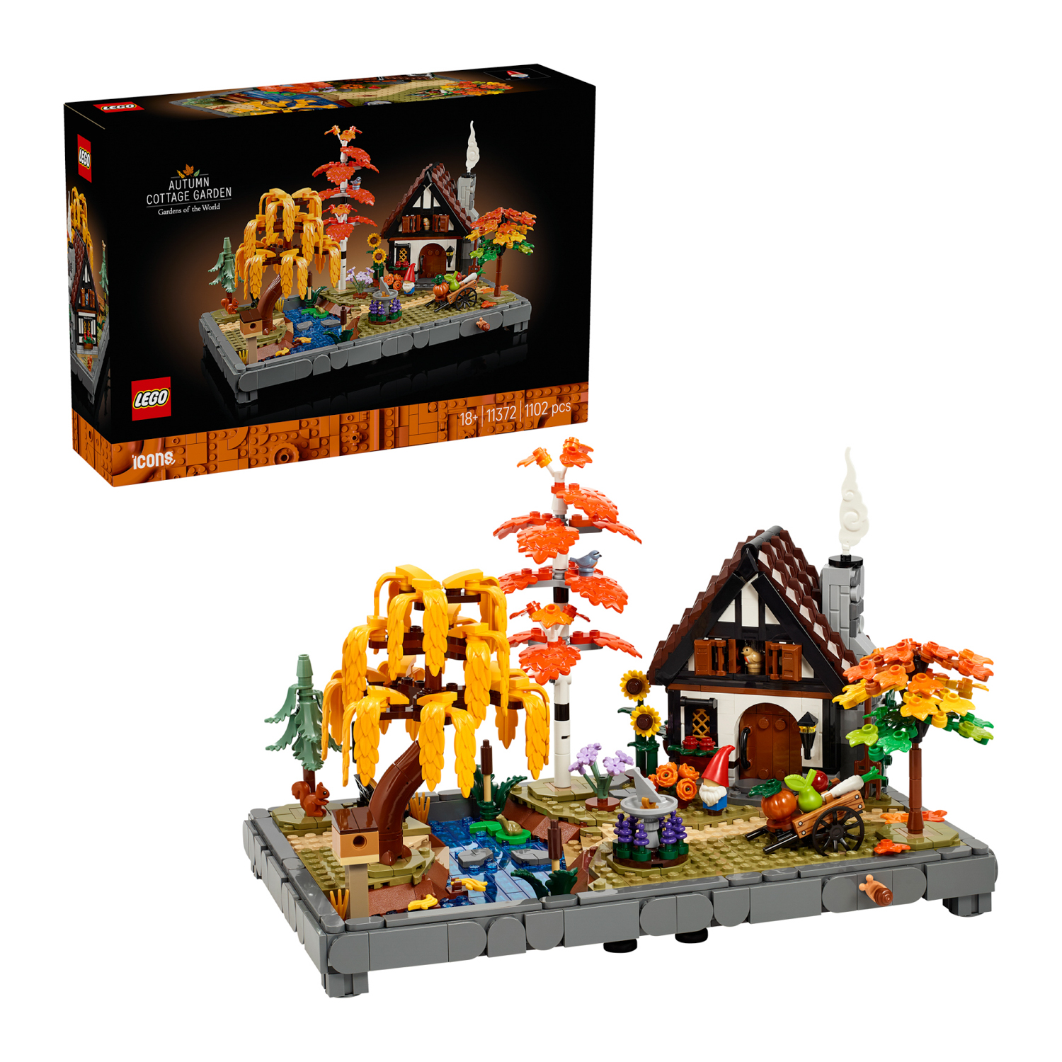 Giardino autunnale cottage Lego