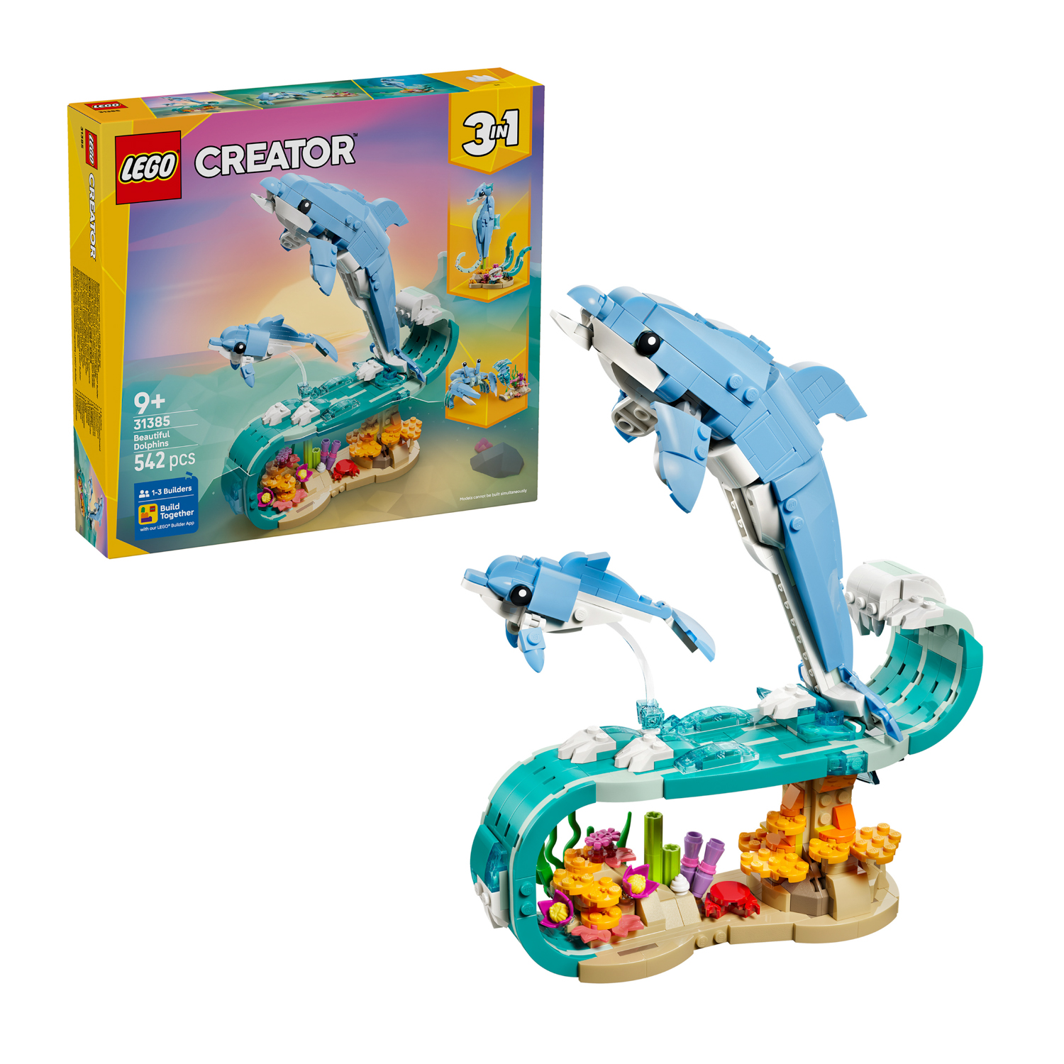 Meravigliosi delfini animali marini Lego