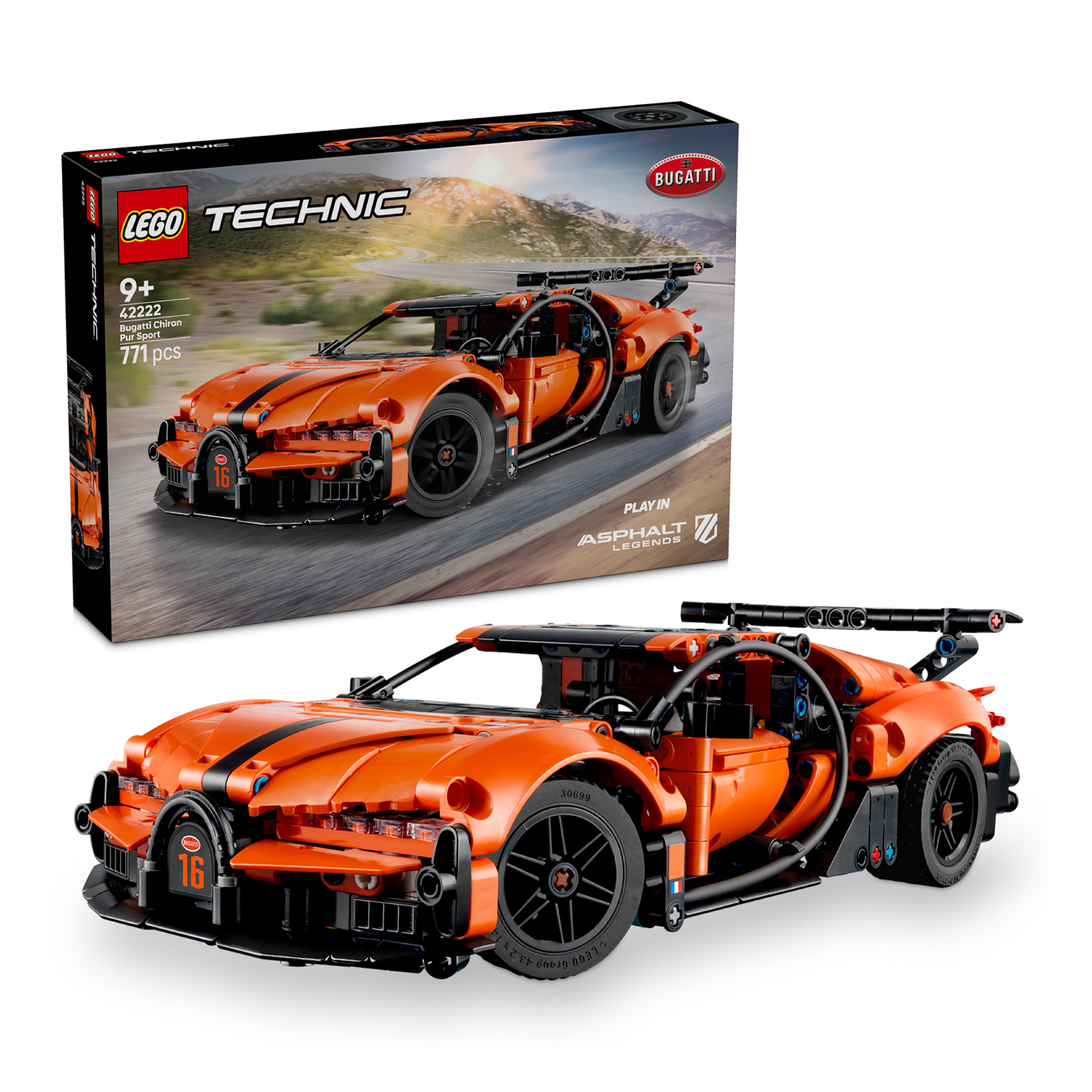Hyper car Bugatti Chiron Pur Sport Lego