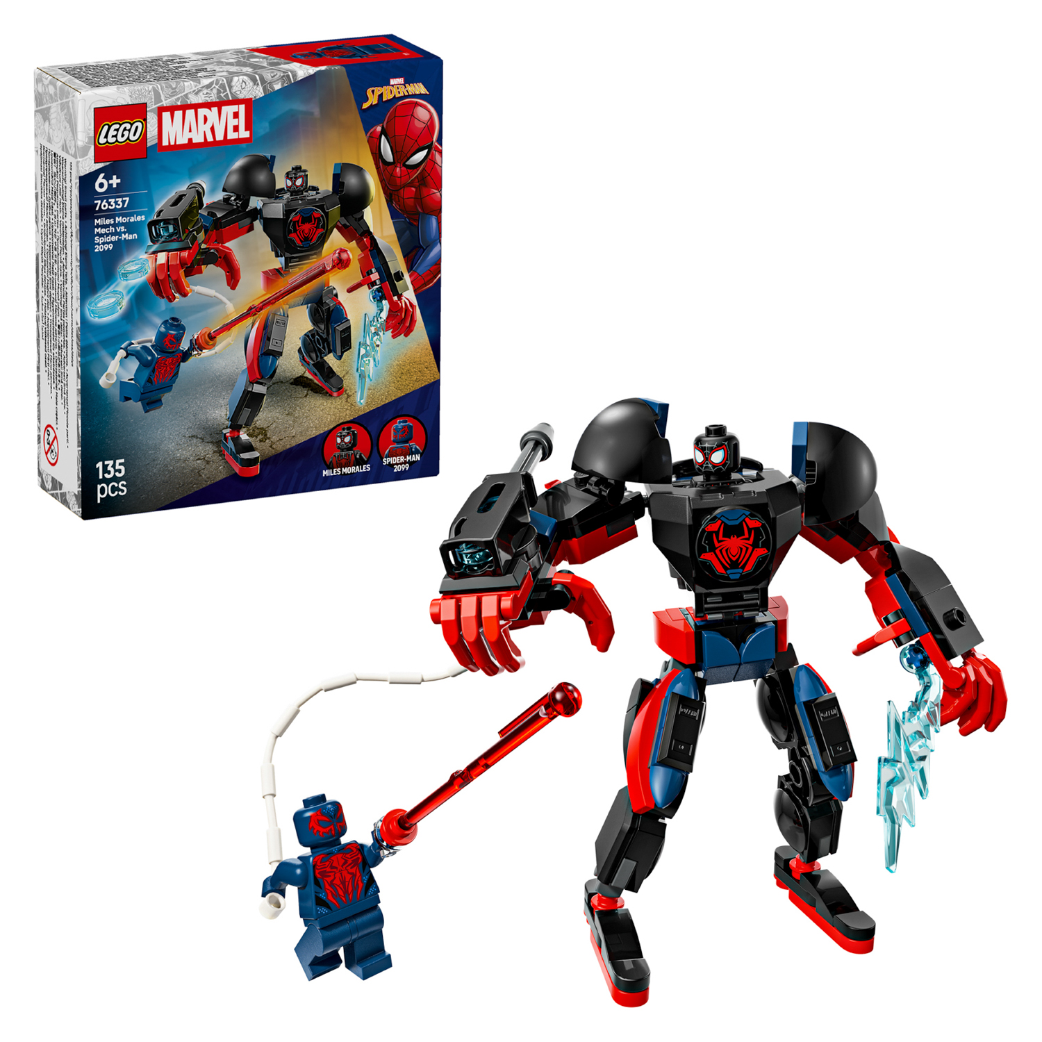 Mech di Miles Morales vs Spider Man 2099 - Lego