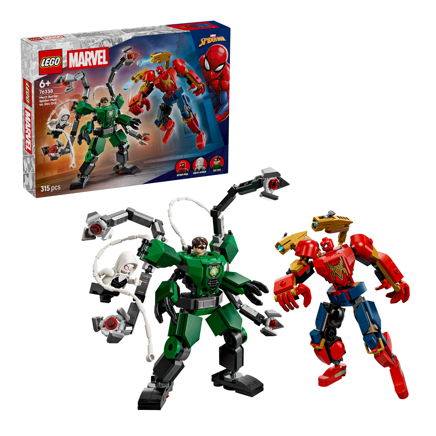 Battaglia Mech: Spider Man vs Dock Ock - Lego