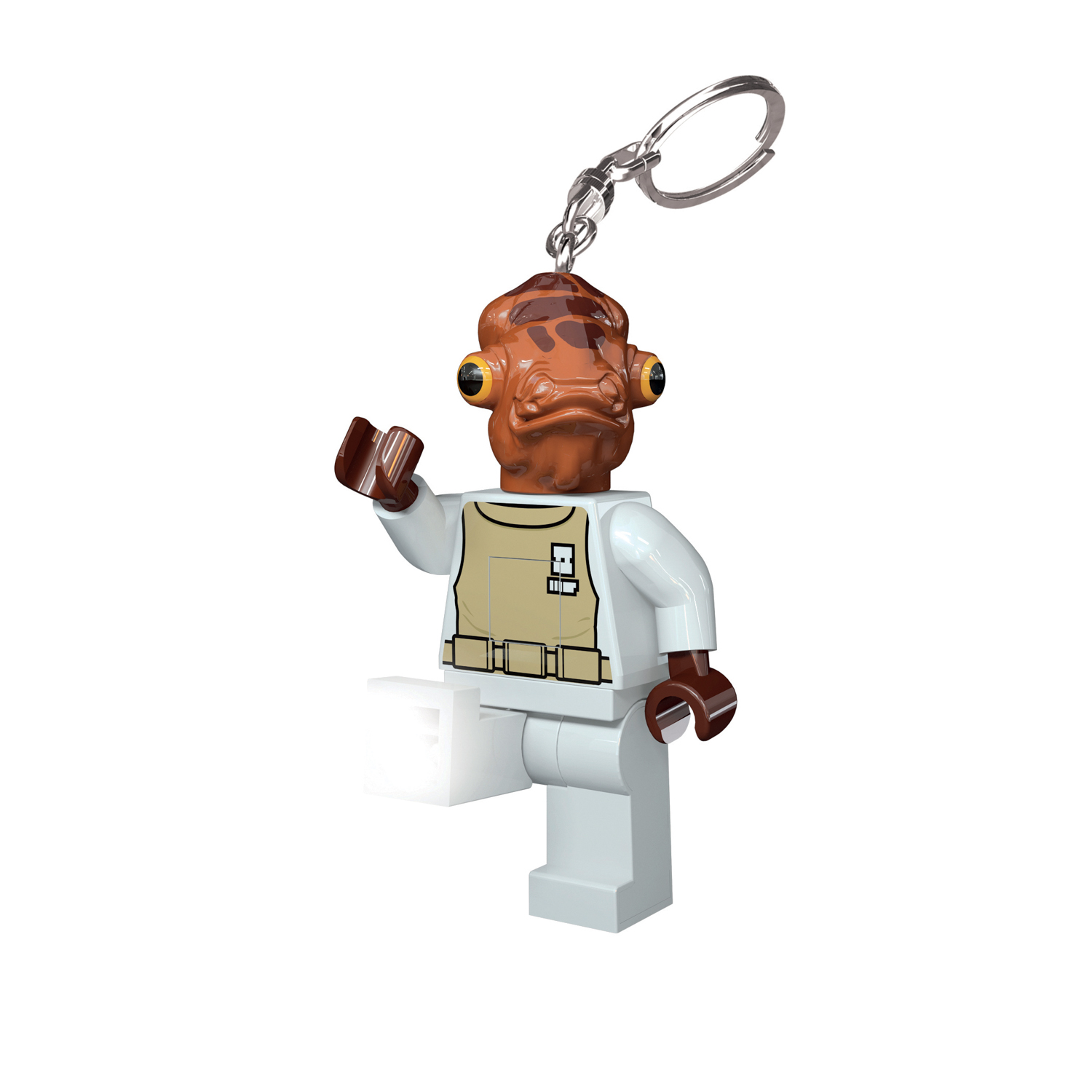 Portachiavi Admiral Ackbar con mini torcia LED