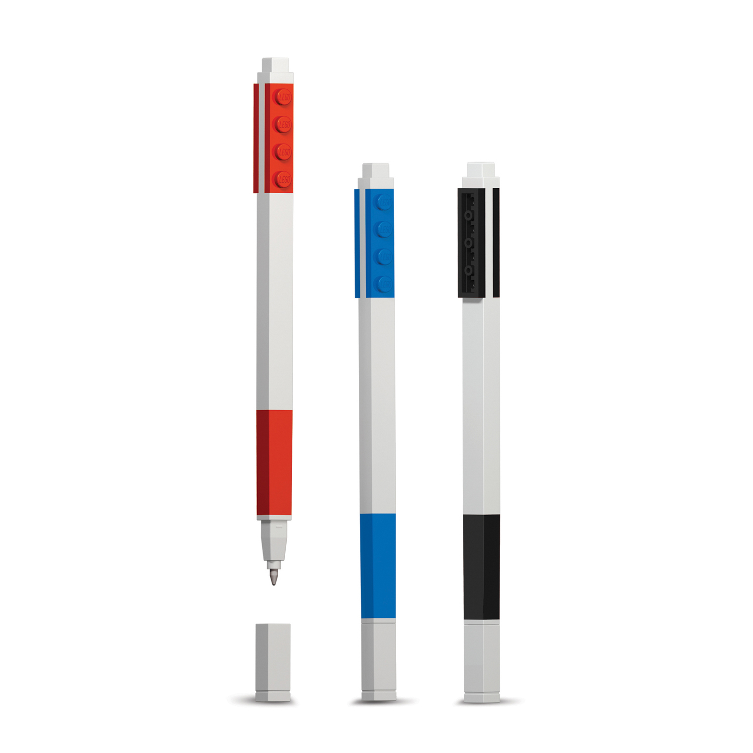 Penne gel con base compatibile Lego: set da 3 colori
