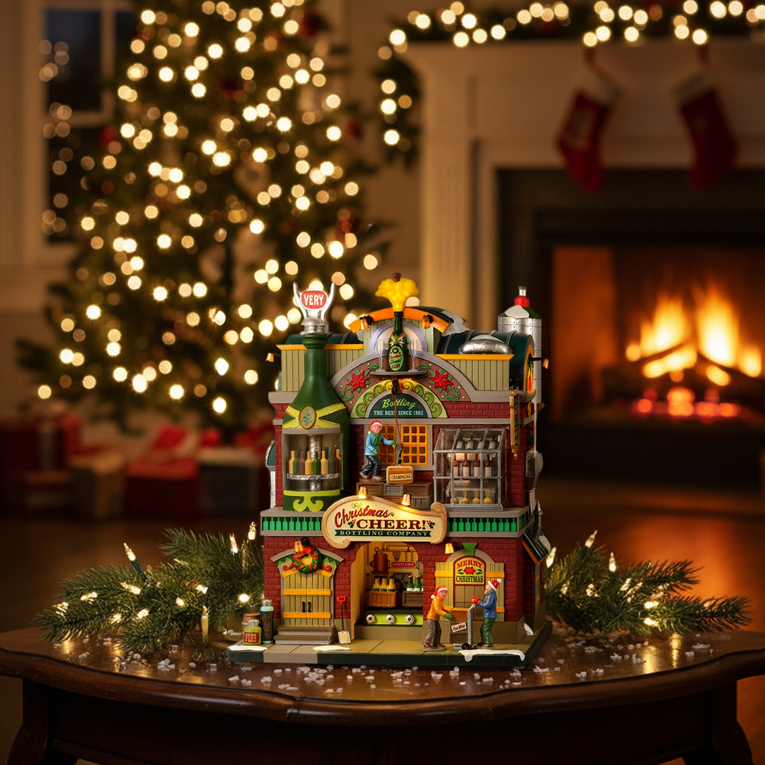 Fabbrica imbottigliamento Lemax decorazione Natale