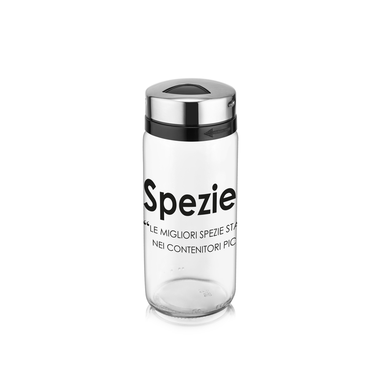 Barattolo spezie in vetro 245 ml con scritta