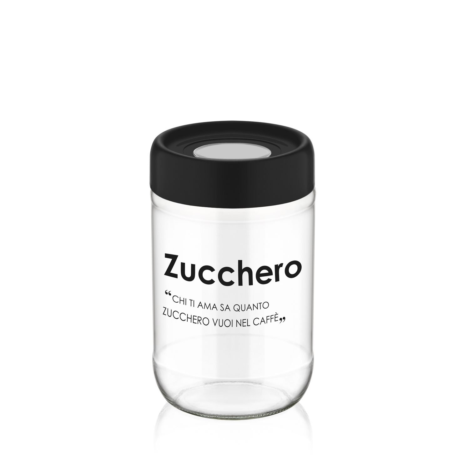 Barattolo Zucchero Vetro 660ml con Scritta