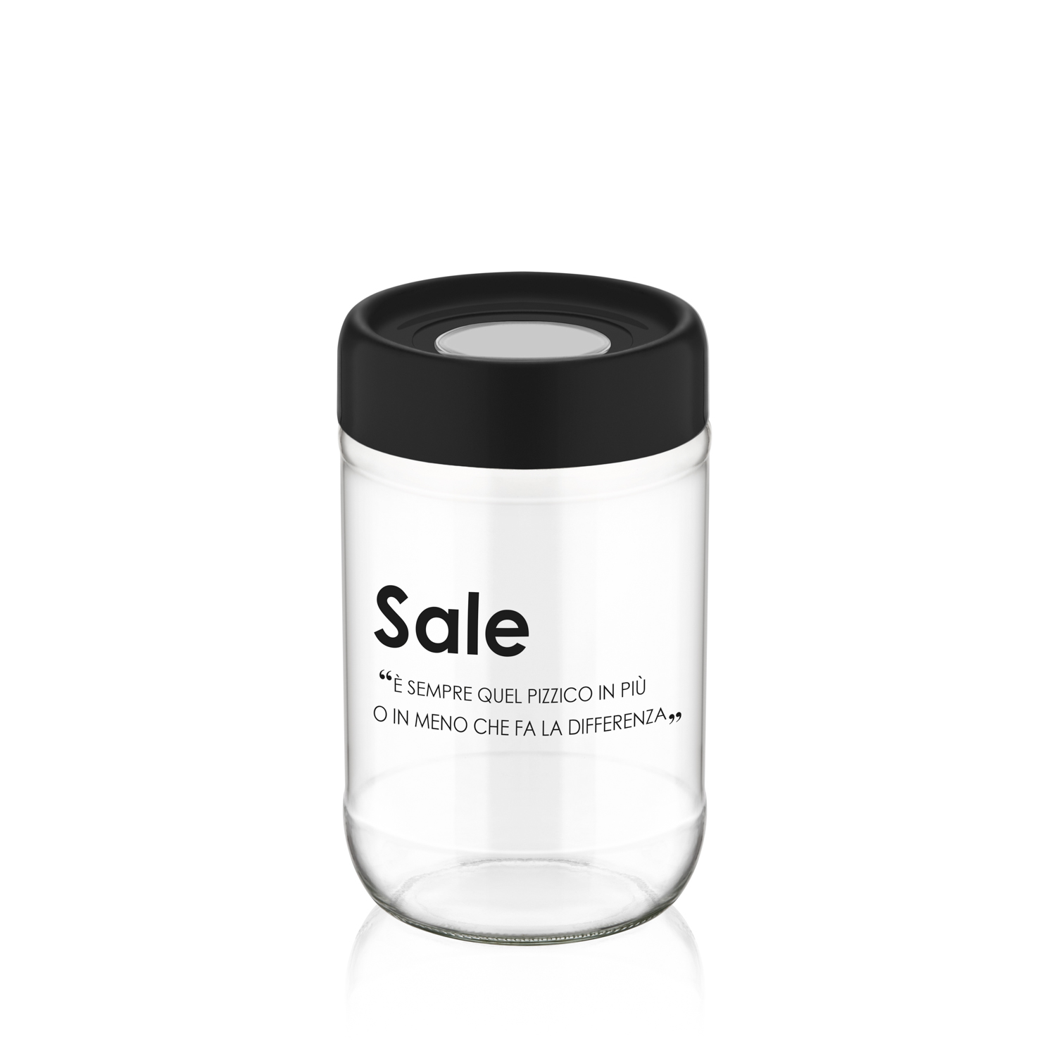 Barattolo Sale in Vetro 660 ml con Stampa
