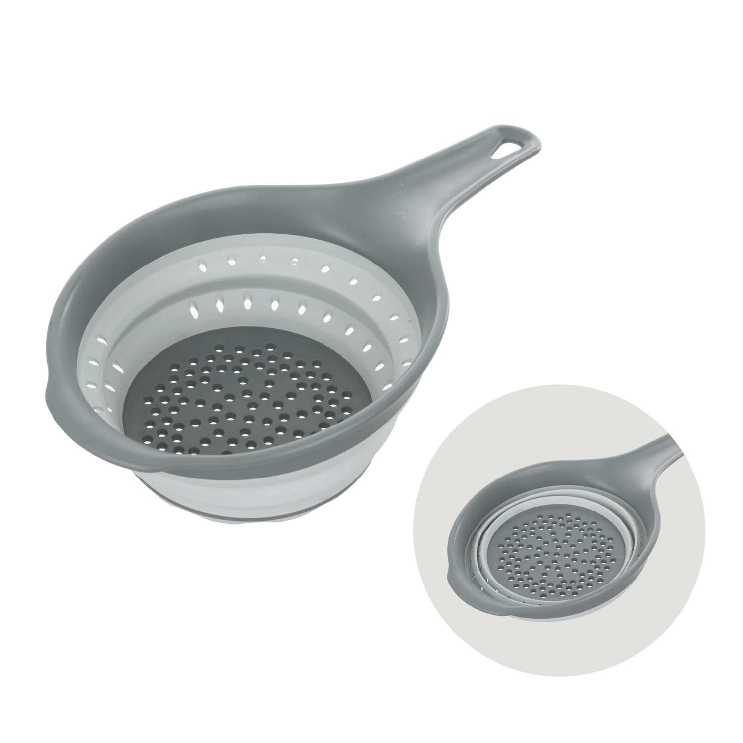 Colino Salvaspazio Pieghevole Grigio con Manico