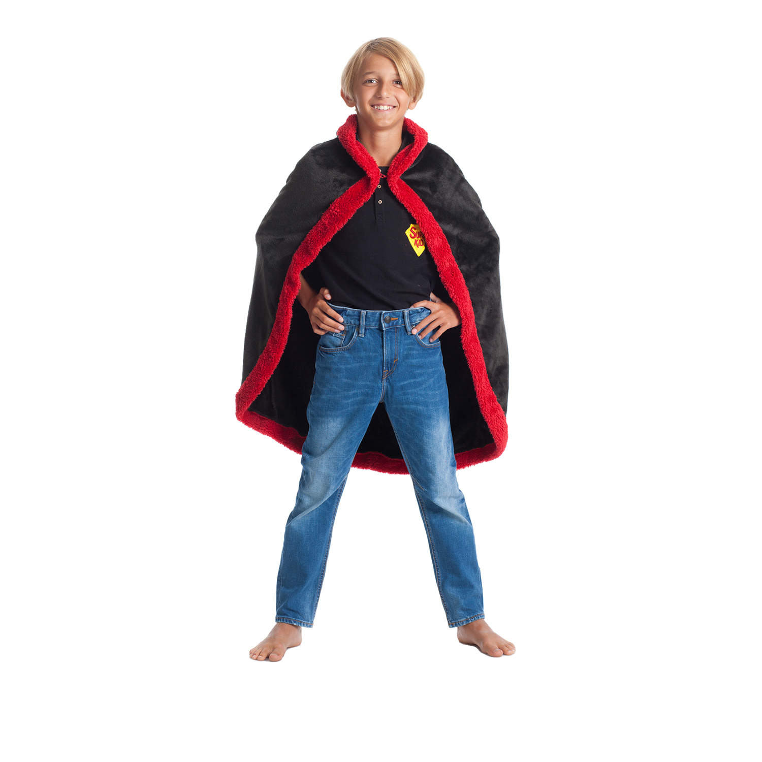 Kanguru Coperta Divertente Per Bambini, Idea Regalo Natale Compleanno Bambino, Bambina, Gadget Costume Halloween, Mago, Maghetto, 90 Cm Lunga, Con Cappuccio, Ideale Da Regalare, Fun, Divertimento-image