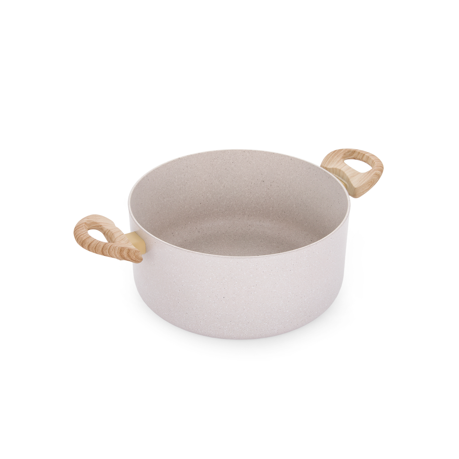 Casseruola 24 cm Dolomitika manici effetto legno