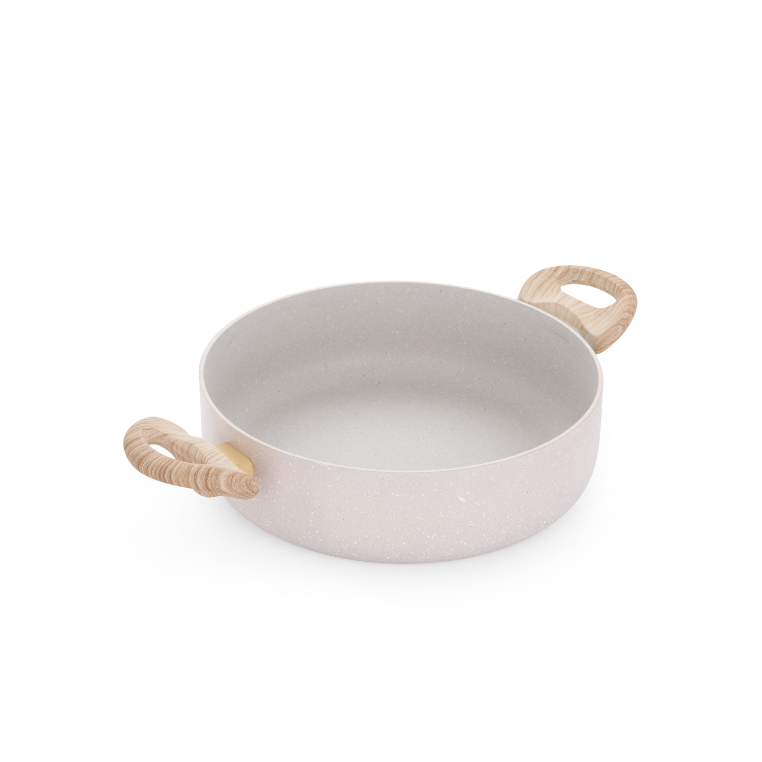 Tegame 24 cm Dolomitika manici effetto legno