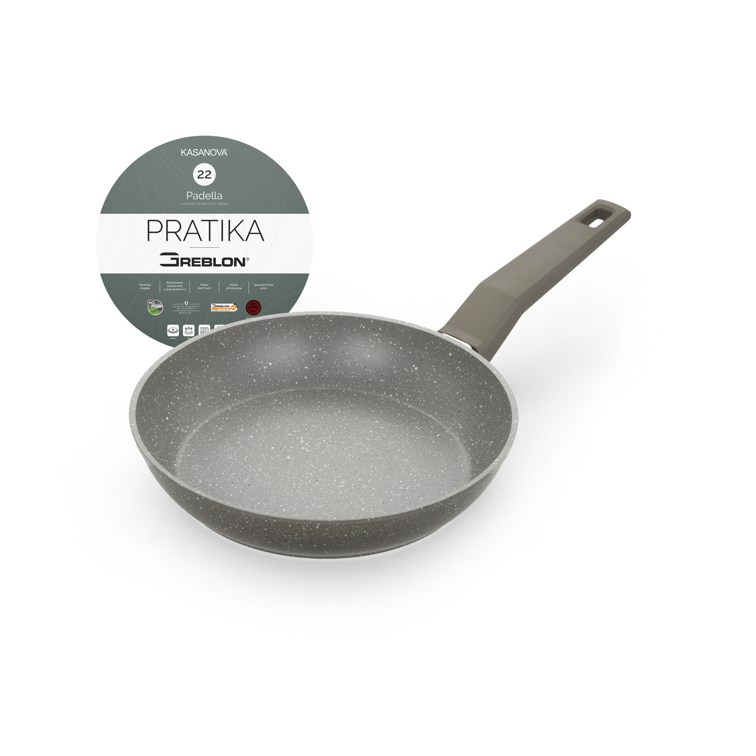 Padella 22 cm antiaderente Pratika