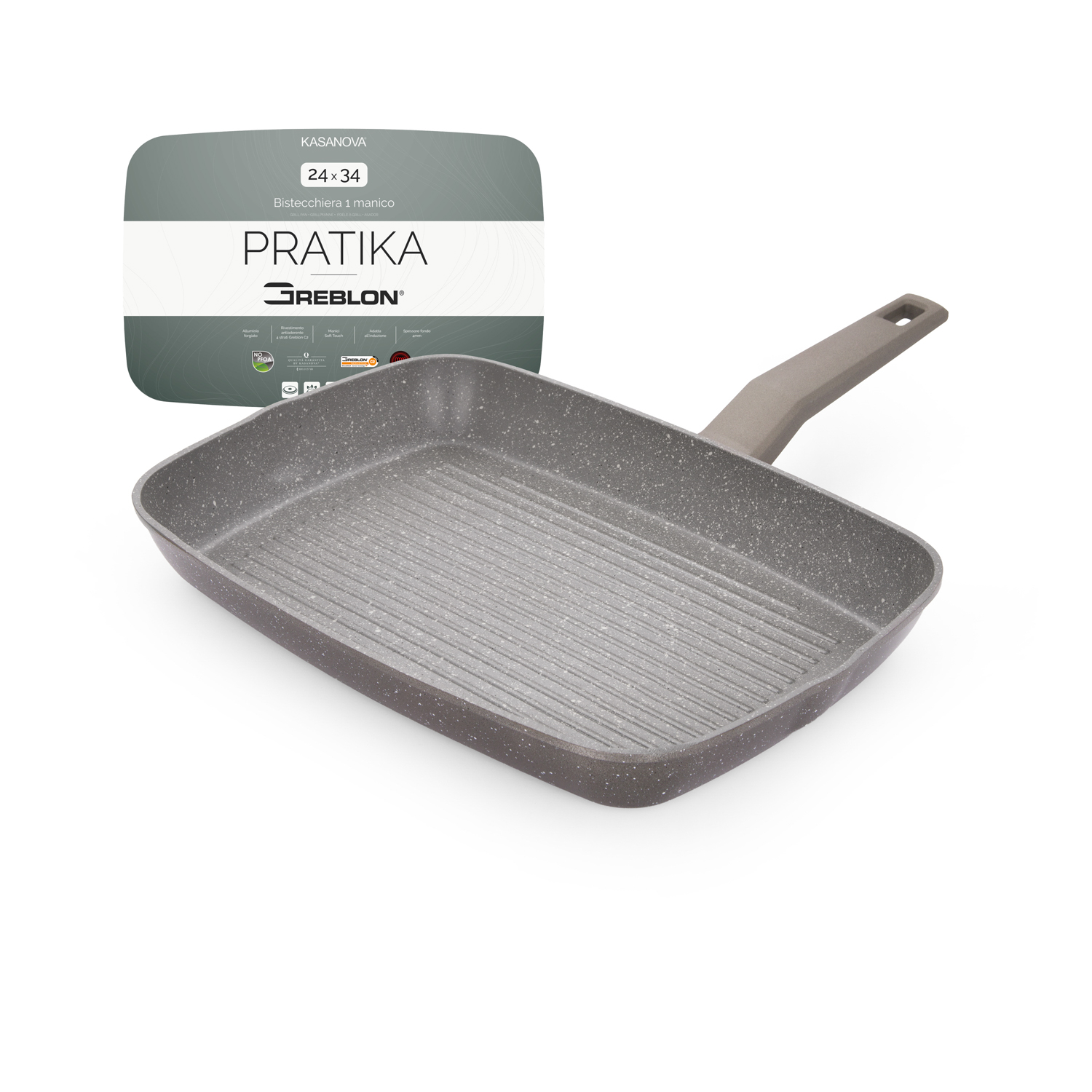 Bistecchiera 24x34 cm antiaderente Pratika
