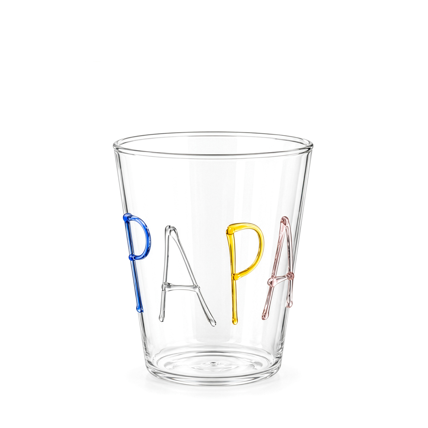 Bicchiere acqua papà in vetro borosilicato, da 380 ml