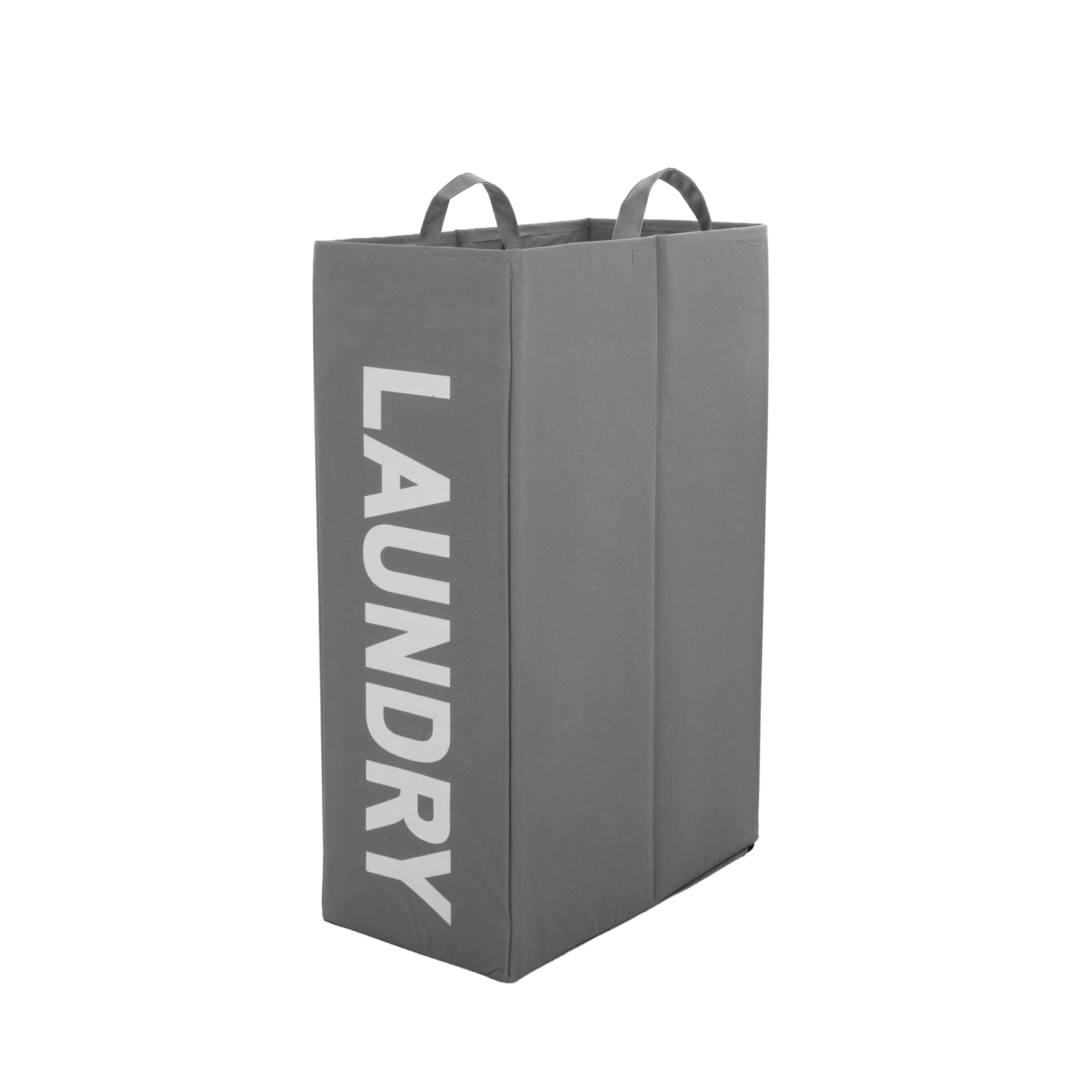 Portabiancheria con maniglie 19x39x55 cm Laundry grigio