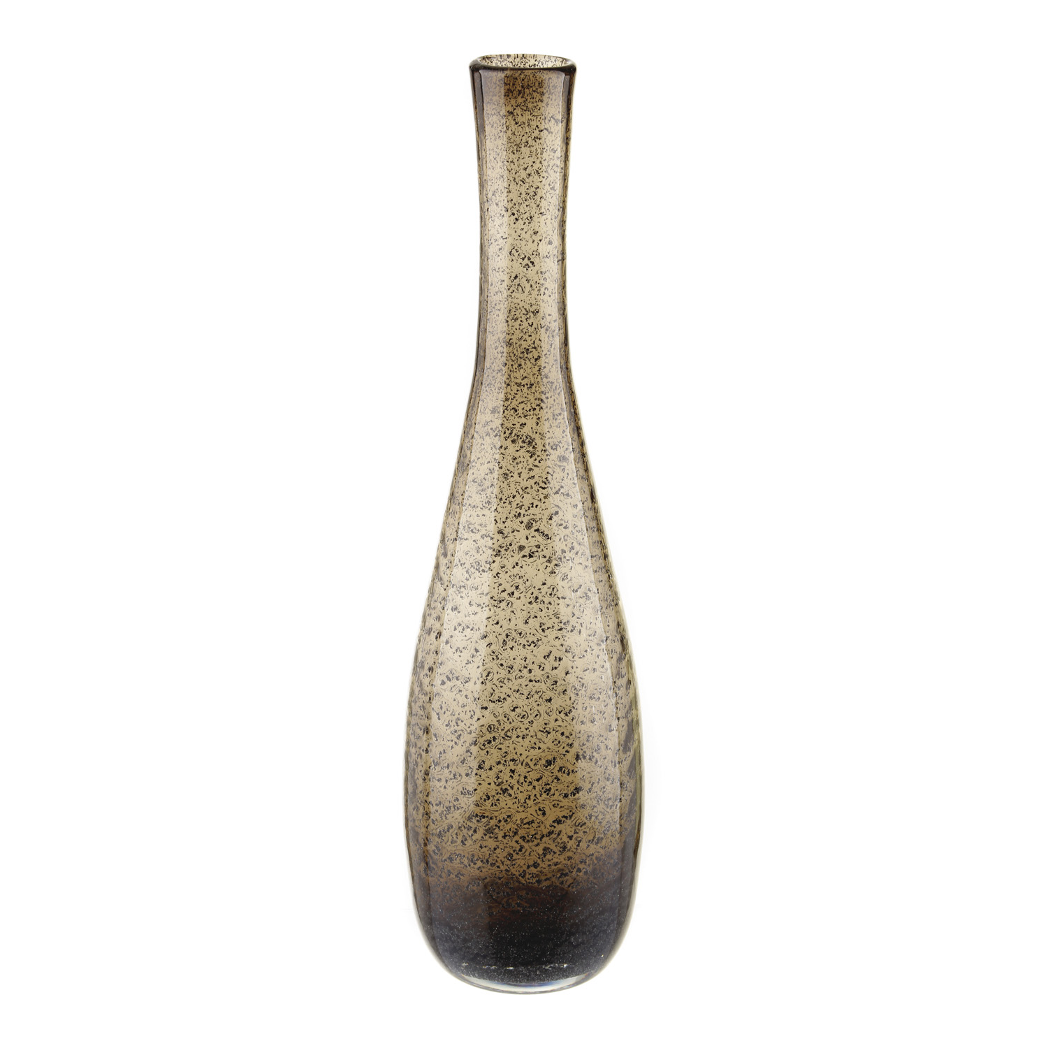 Vaso in vetro 40x10 cm marrone
