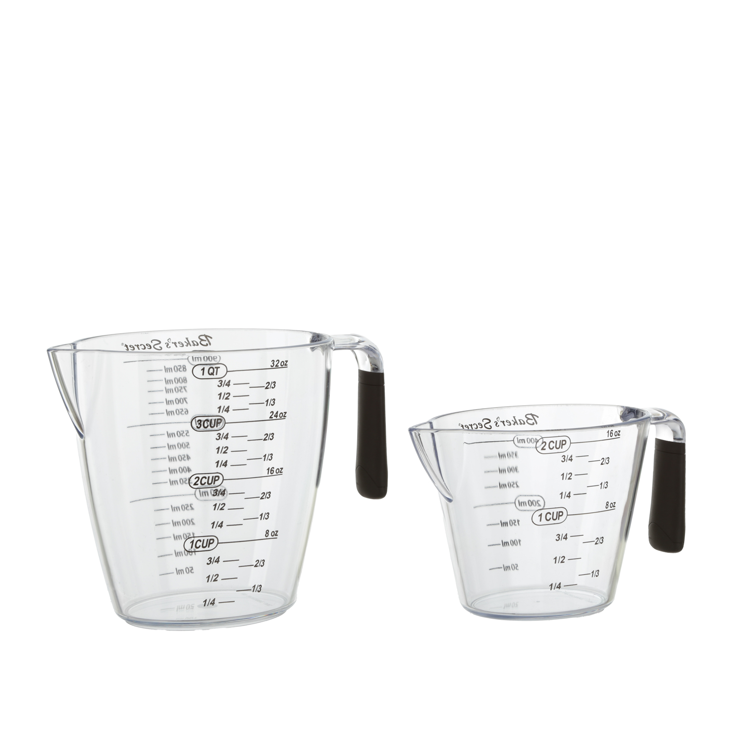 Set 2 Caraffe in Plastica con Manico in Gomma Baker's Secret