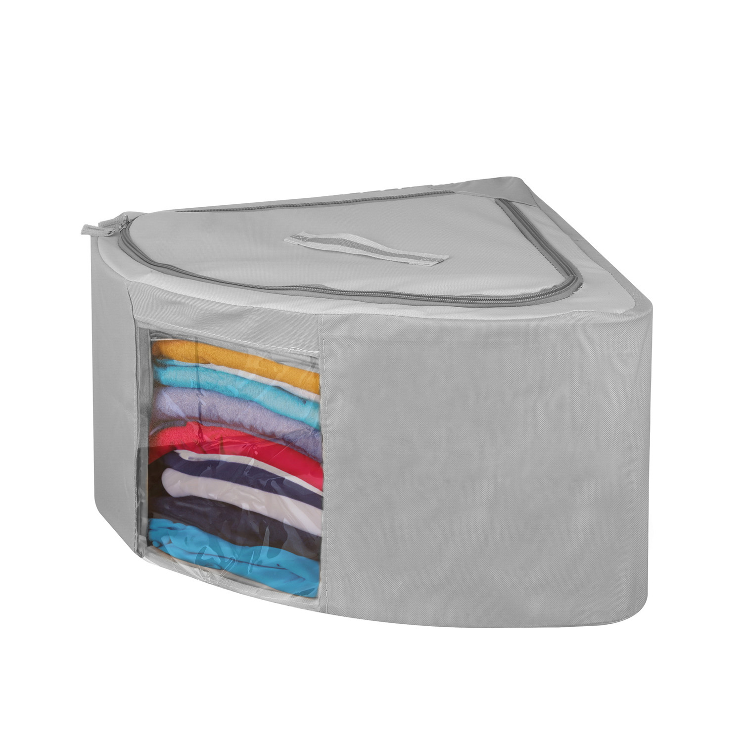 Scatola armadio angolare 63x28x48 cm grigio