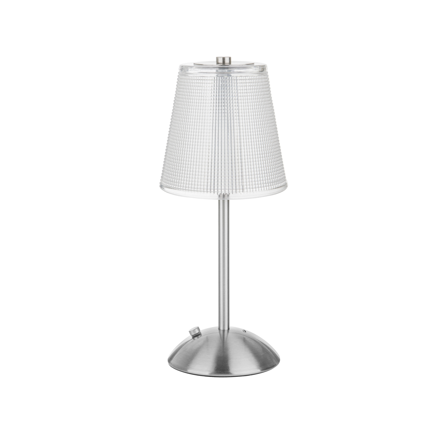 Lampada da tavolo LED touch cromata 30 cm Modern