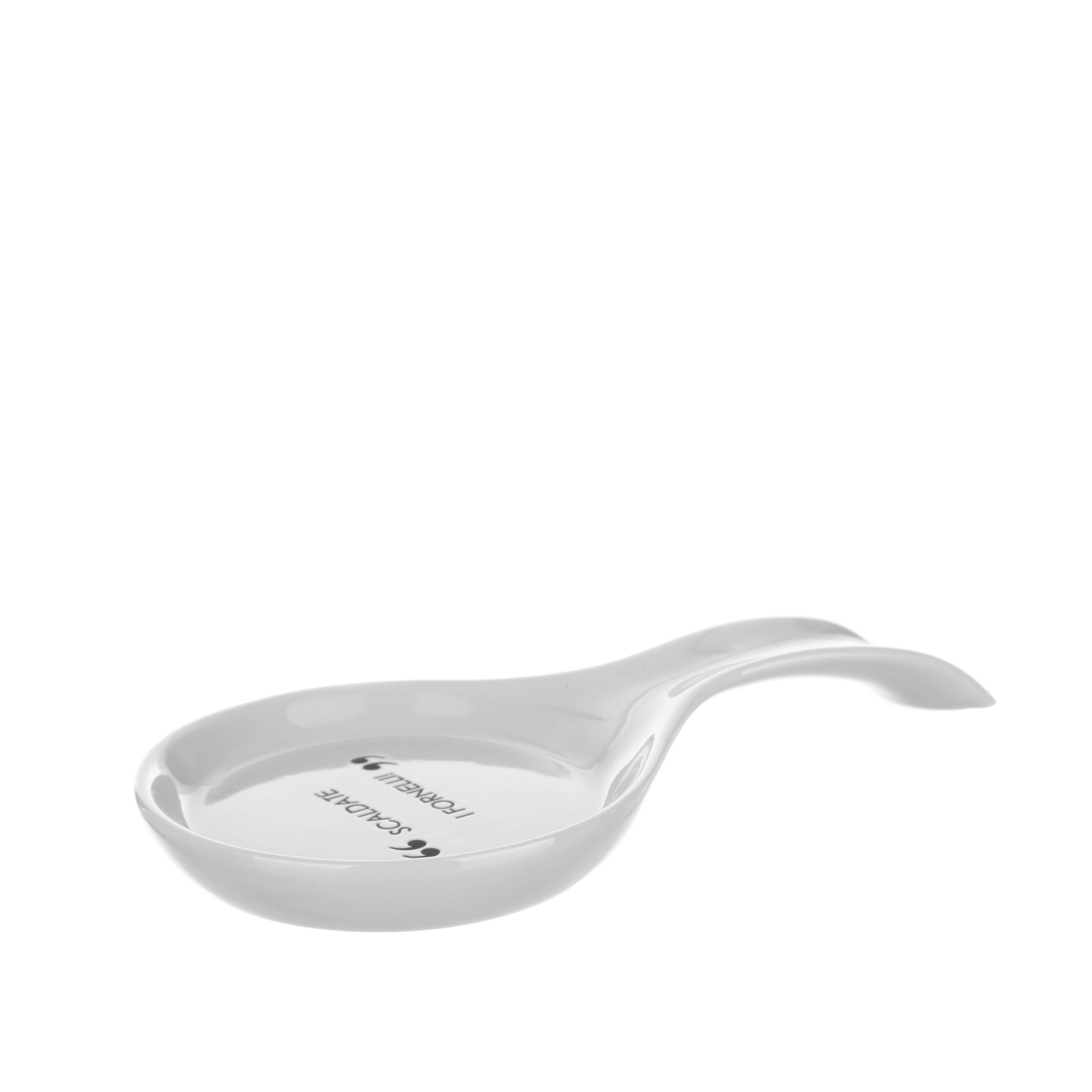 Poggiamestolo bianco con scritta 22 cm